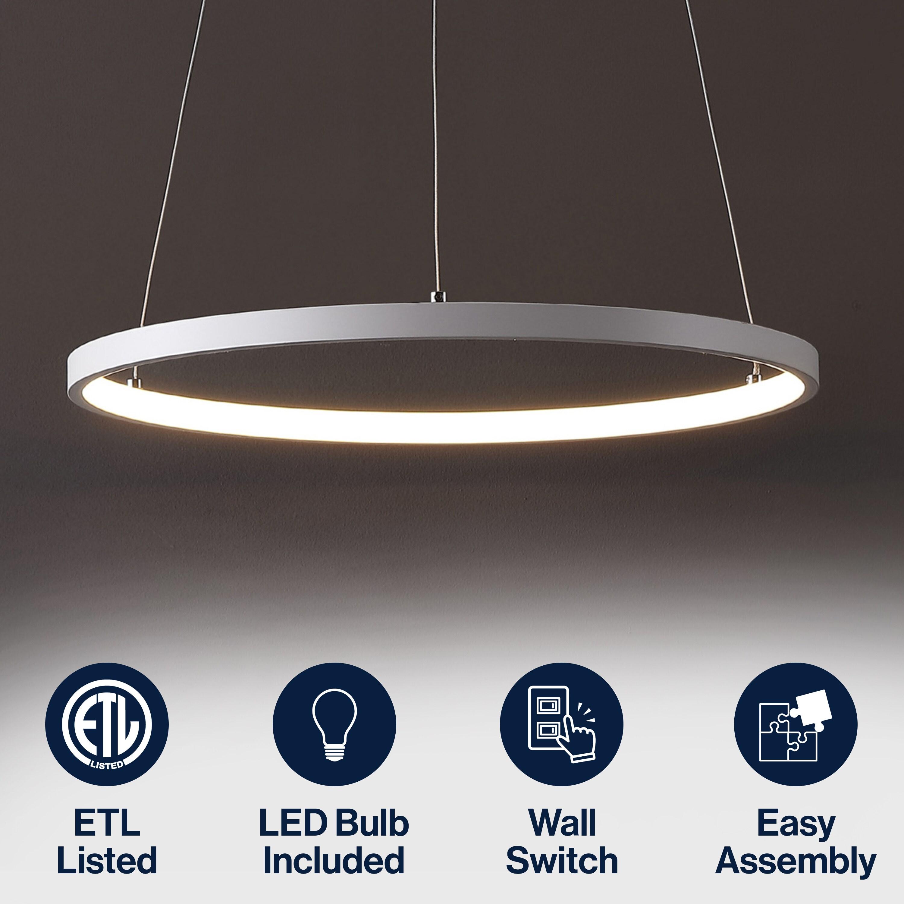 George Kovacs Discovery 31 1/4"W Silver LED Pendant Light