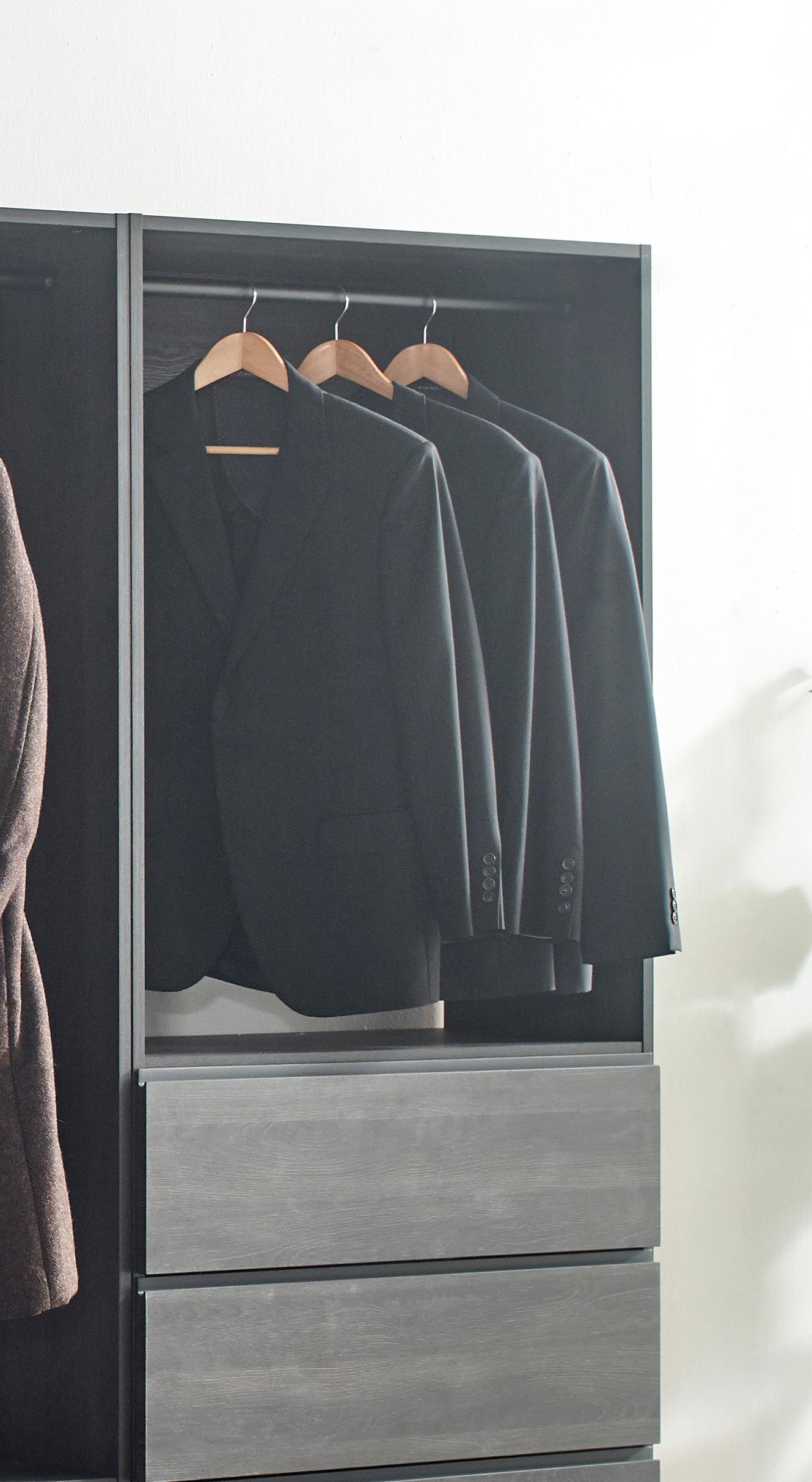 Prosper Gray Freestanding Walk in Wood Closet System