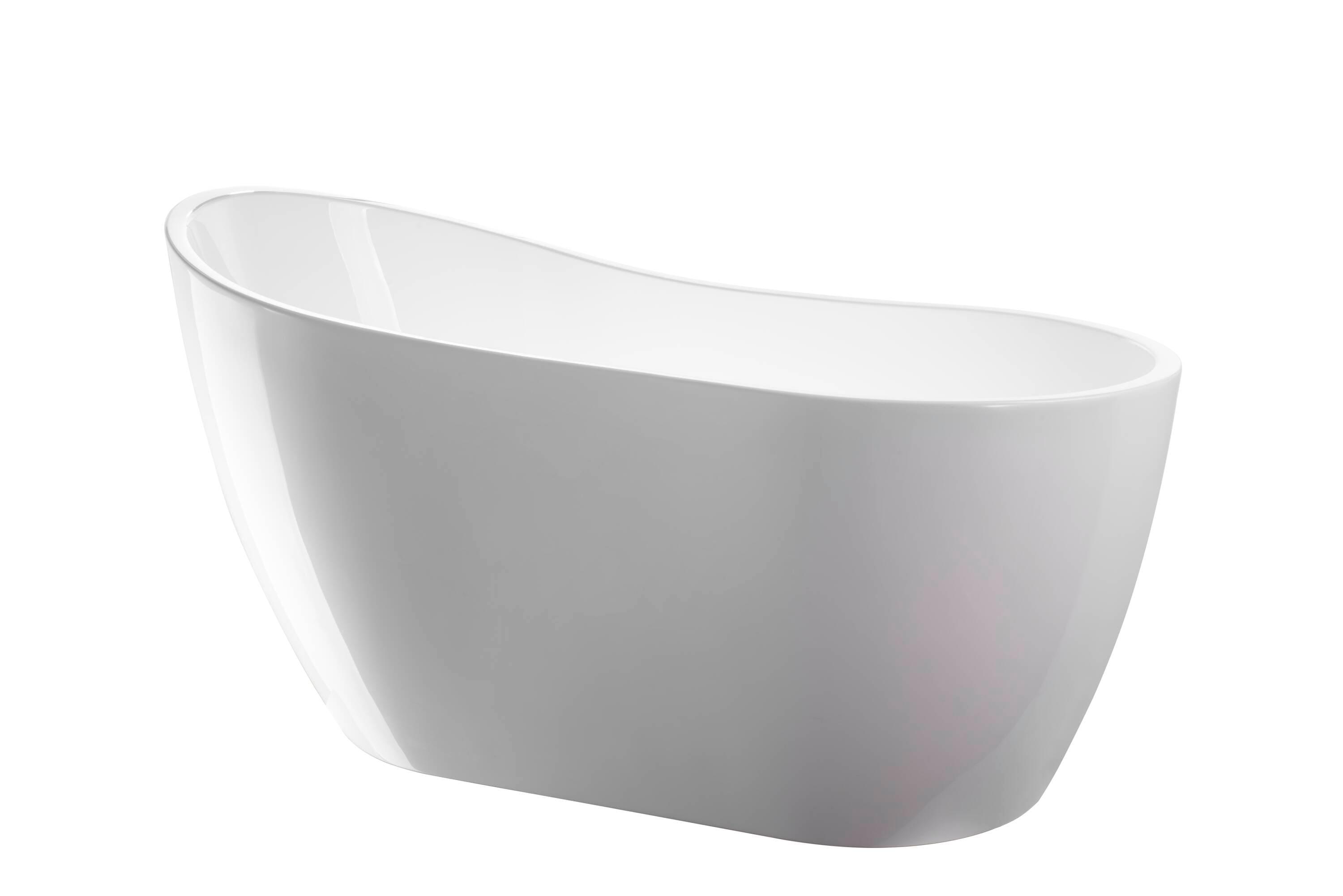 54" X 28" Freestanding Soaking Acrylic Bathtub