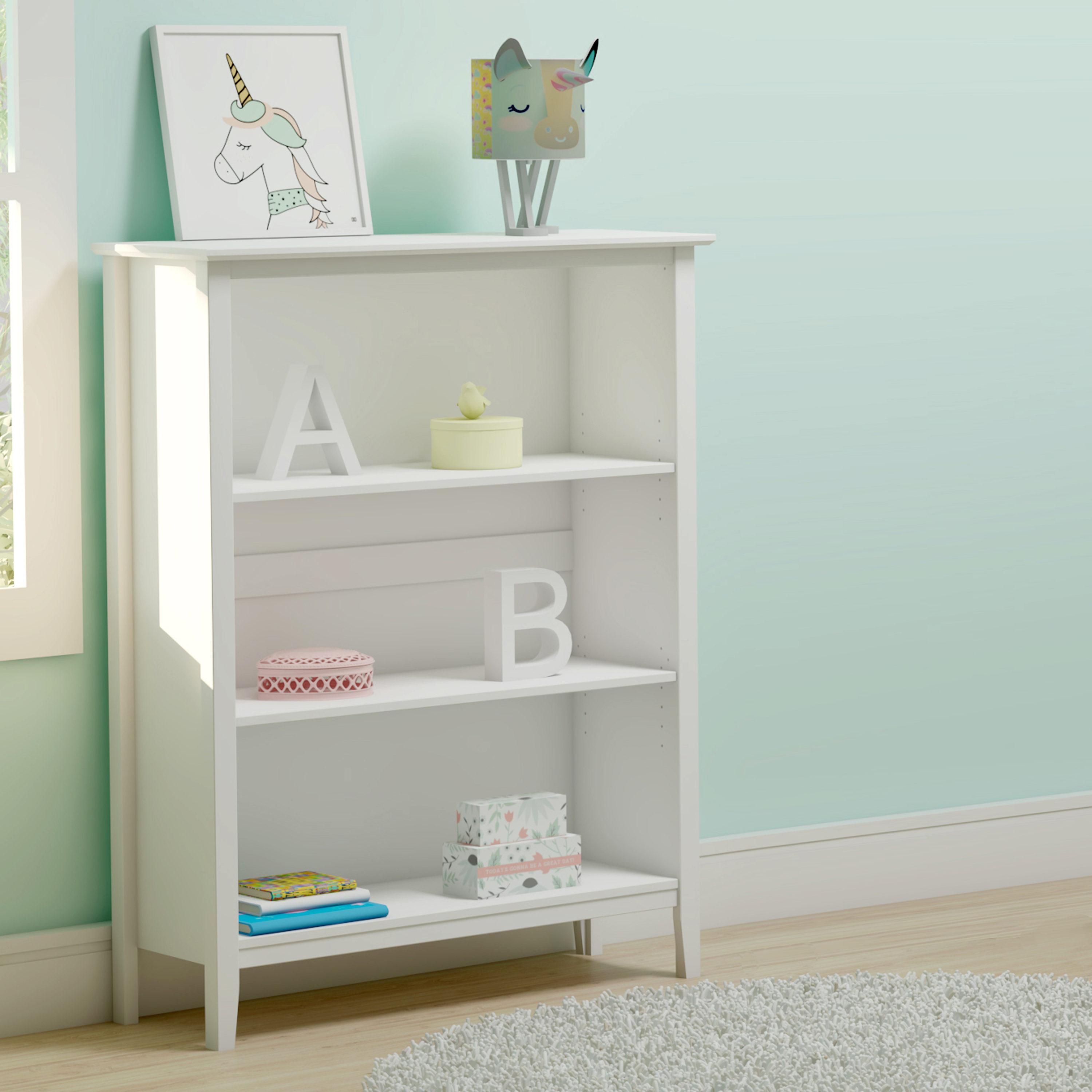 Alaterre Furniture Simplicity 48" Wood 3-Shelf Bookcase in White