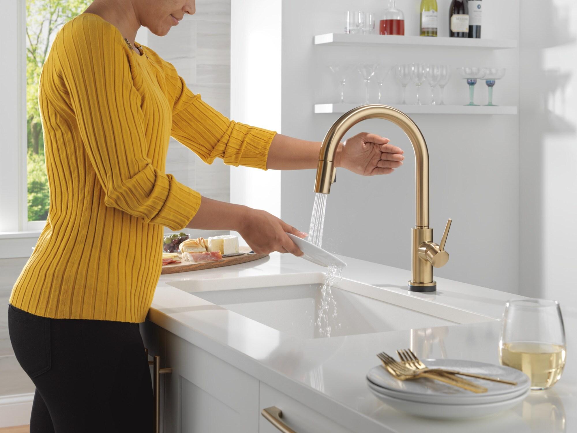 Trinsic Pull Down Sprayer Touch Kitchen Sink Faucet, Touch Control Kitchen Faucet