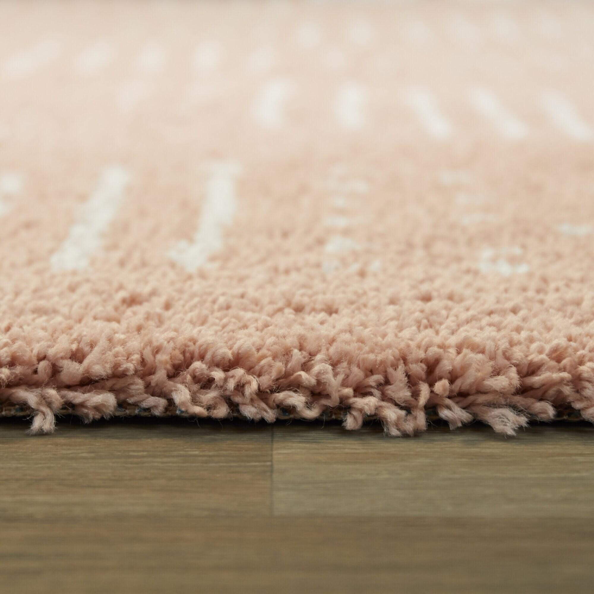 5'3"x7' Kalpana Kids' Rug Pink - Balta Rugs: Geometric, Playroom, Bedroom, High Pile, UV & Stain Resistant