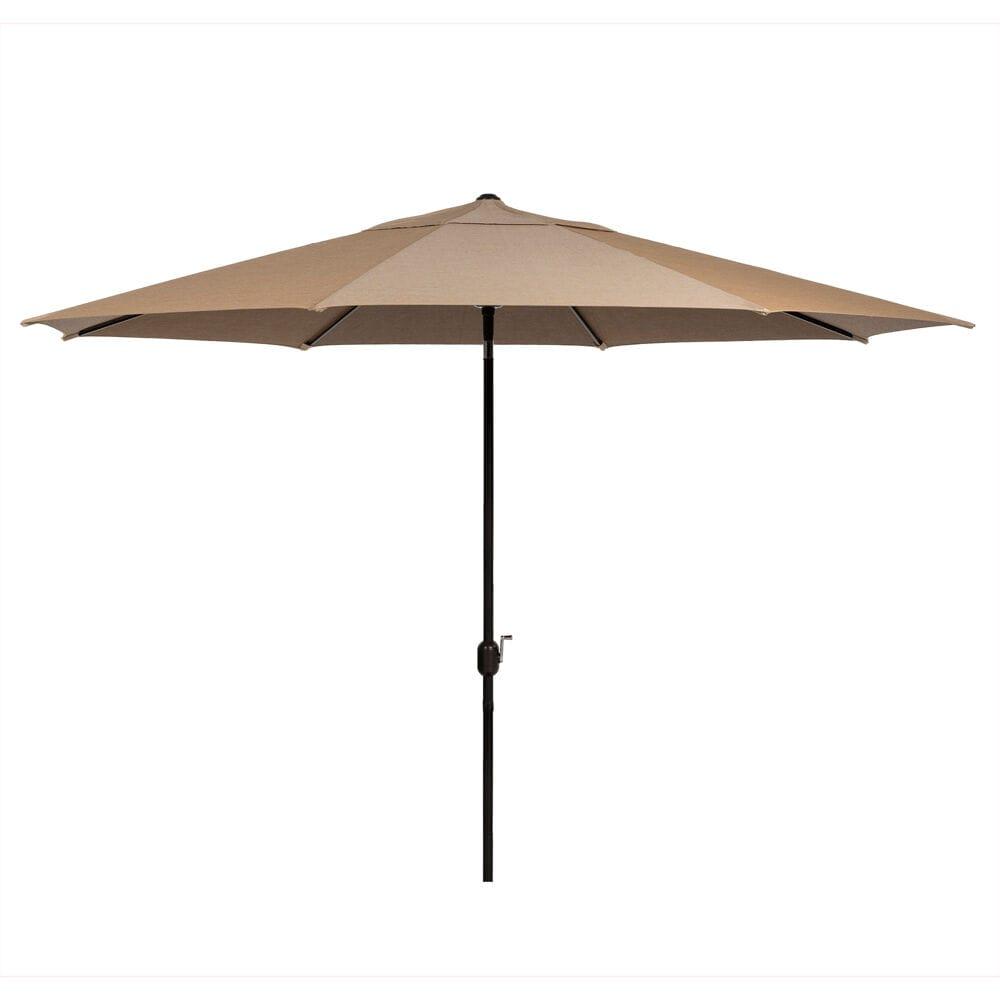 Hanover Montclair 11-Ft. Market Outdoor Umbrella in Tan