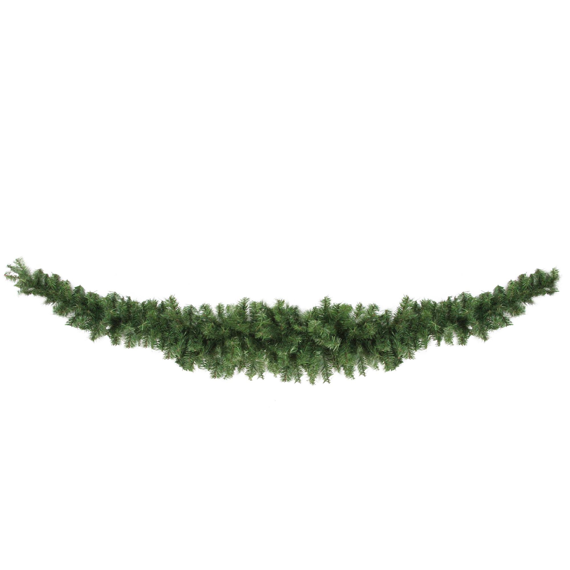 13" Green Canadian Pine Artificial Christmas Swag - Unlit