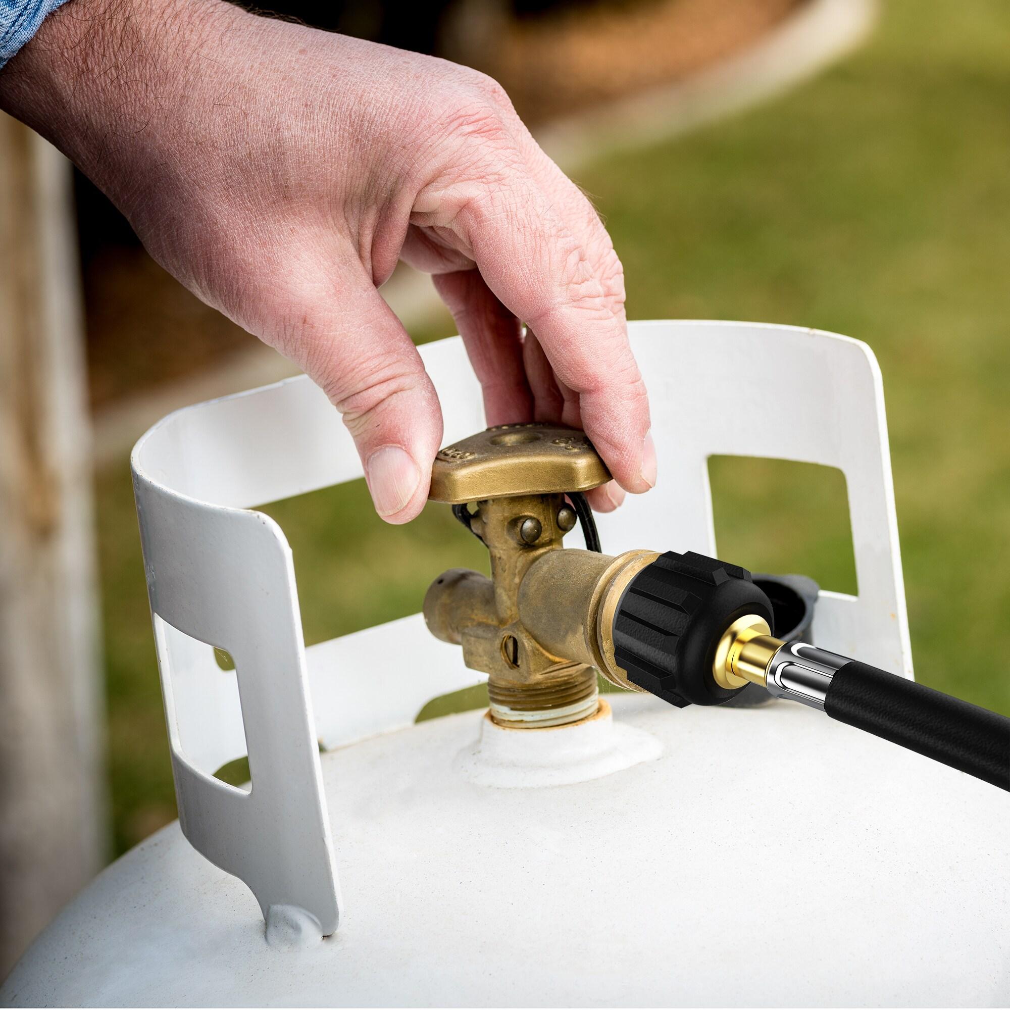 Royal Gourmet Royal Gourmet 5 Feet Propane Hose Adaptor, 1 Lb Portable Appliance to 20 Lb Lp Tank Converter with Type 1 Connection, Black
