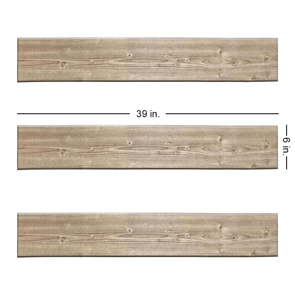 À LA MAISON CEILINGS WP105rb-96 Foam Wood Ceiling Planks 39 in x 6 in, Rustic Beige, Pack of 96 (156 sq.ft/Case)