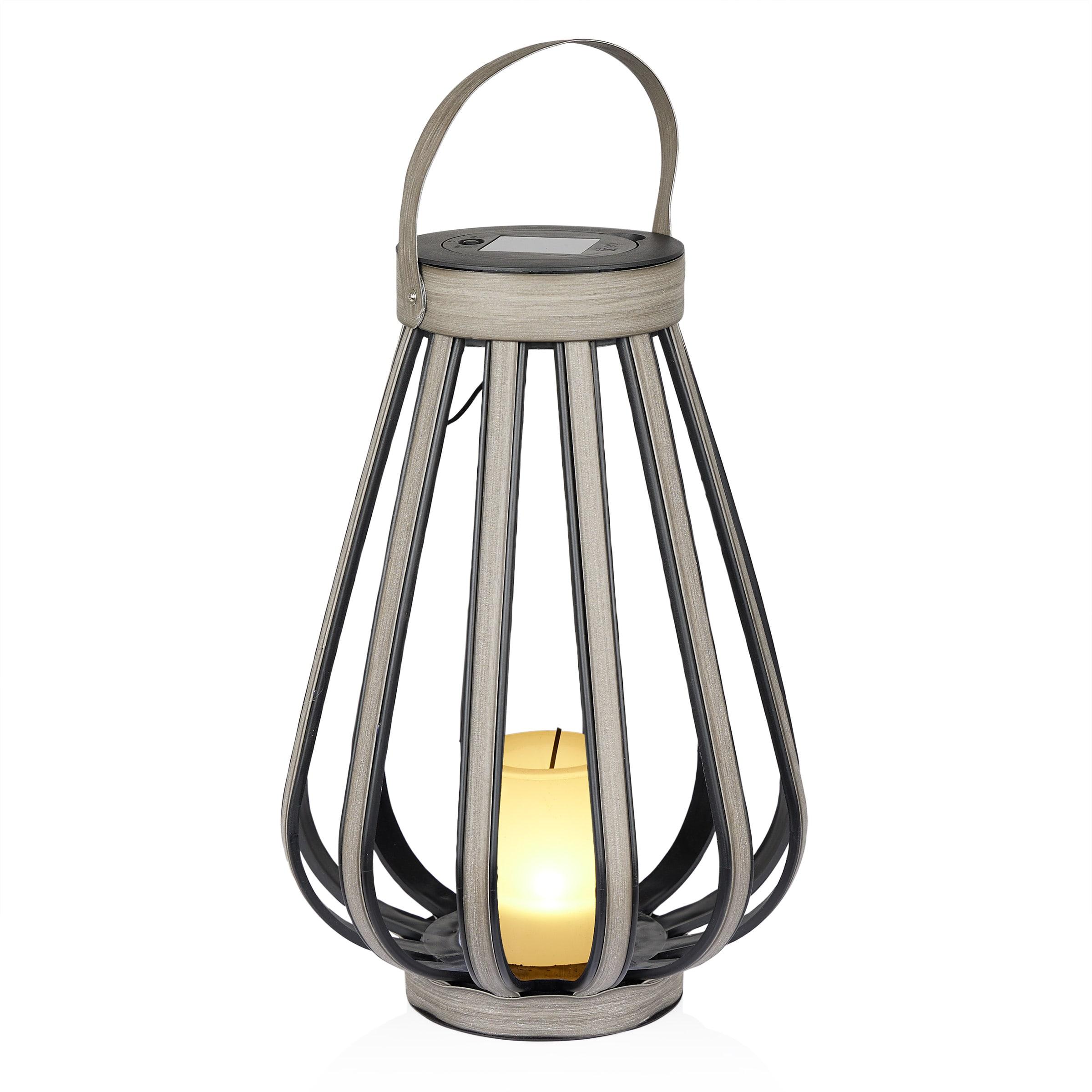 Alpine Solar Decorative Plastic Lantern w/ LED Light