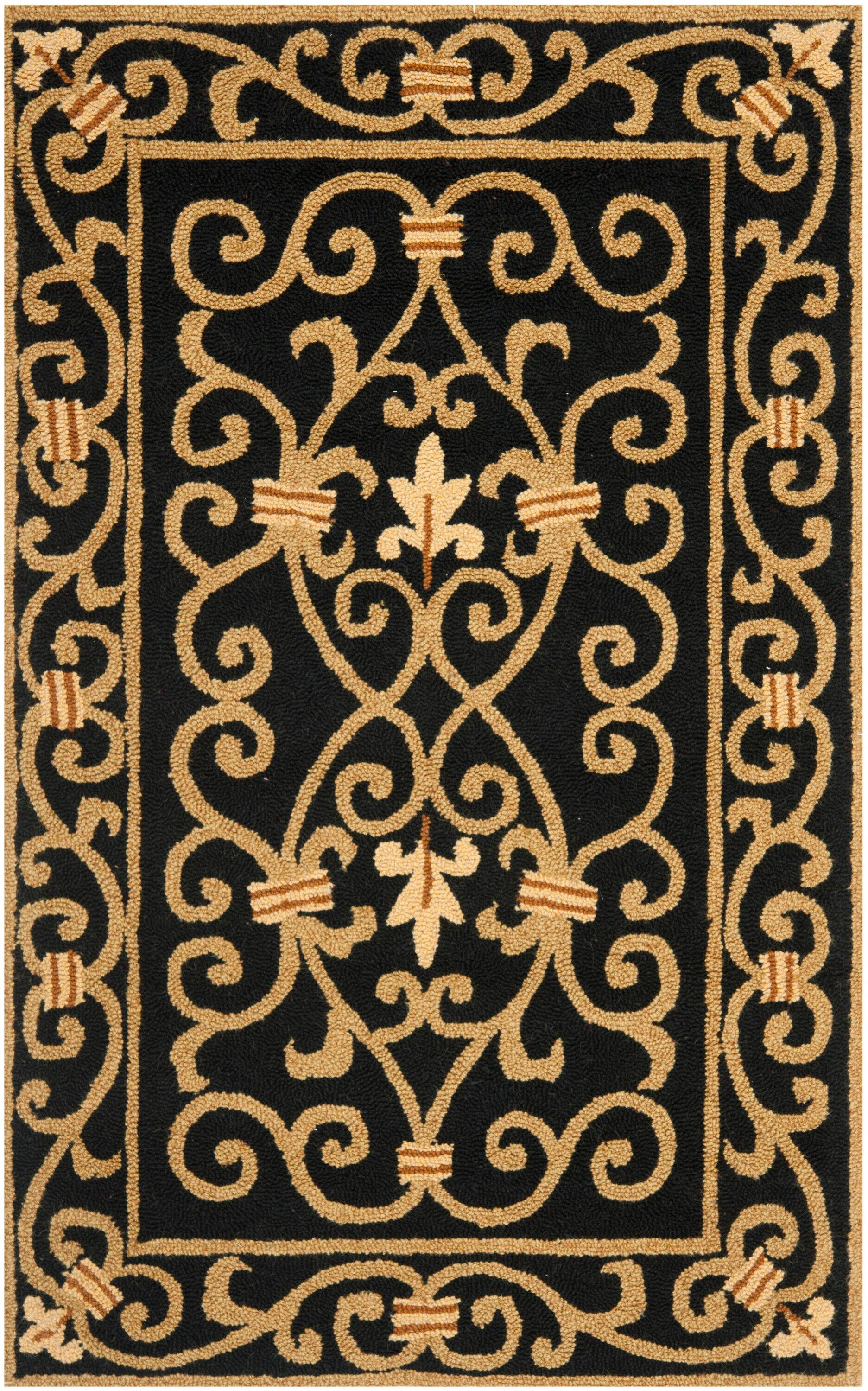 Chelsea HK11 Handmade Accent Rug - 2'6"x4' - Black - Safavieh