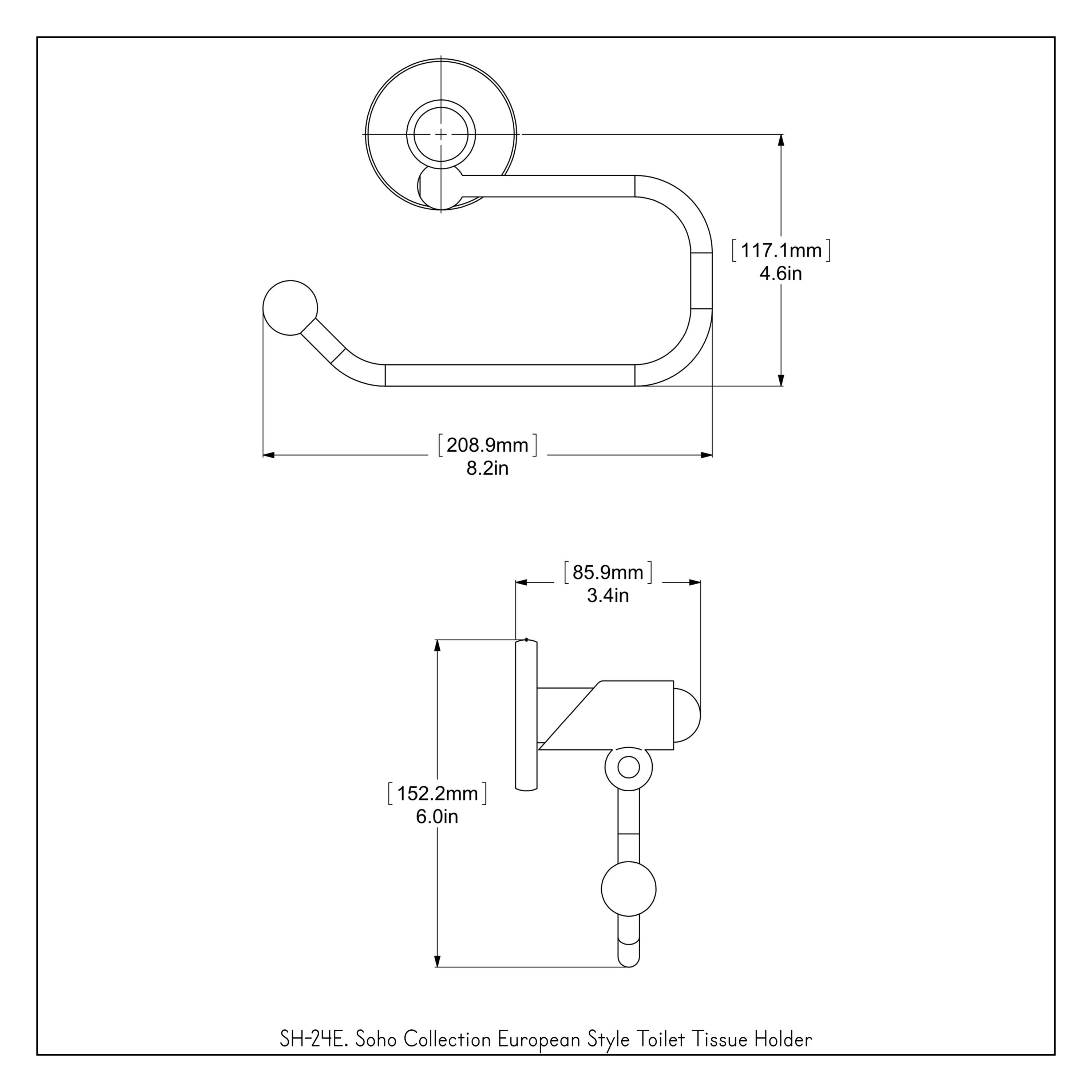 Soho Wall Mounted Toilet Paper Holder