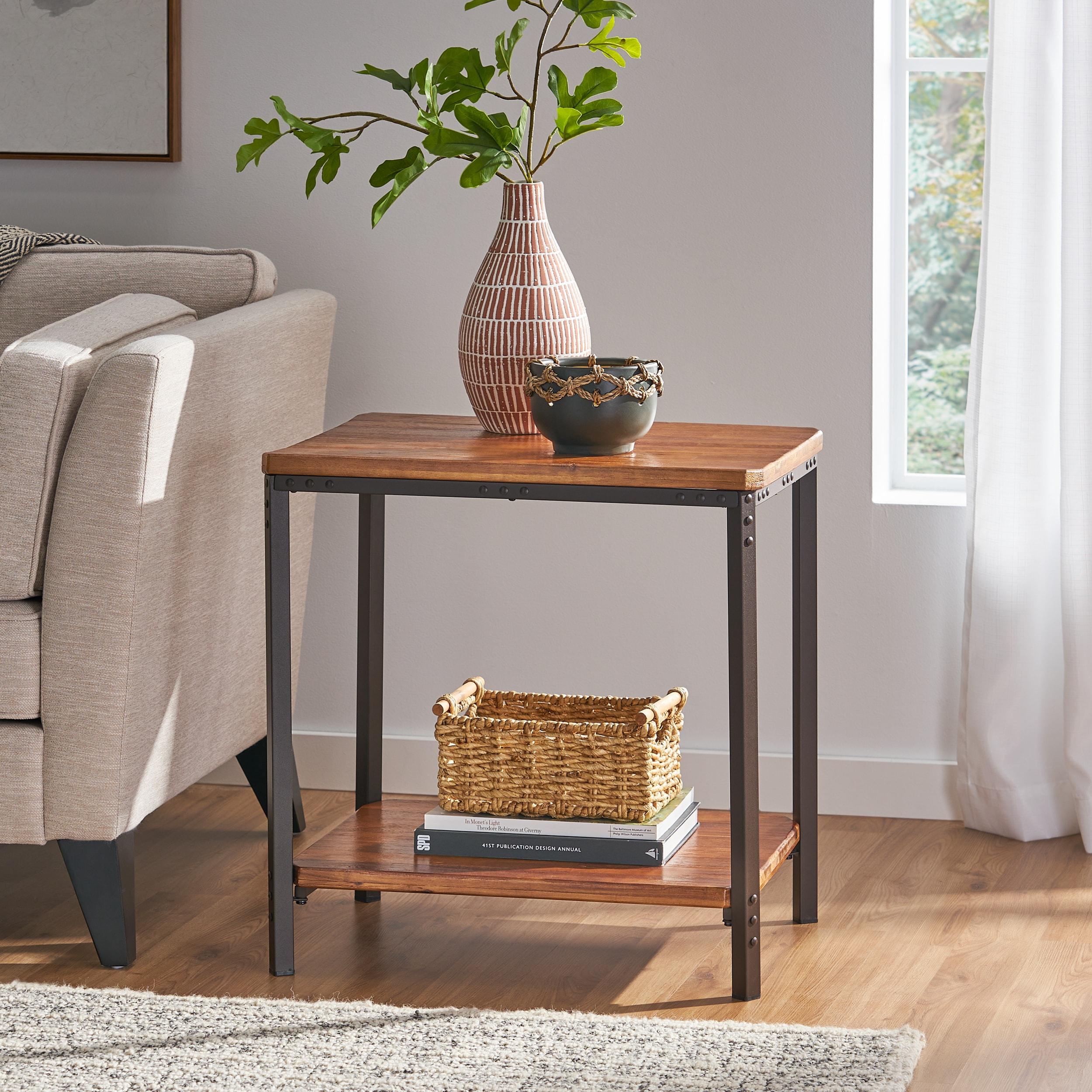 Ronan Rustic End Table - Rustic - Christopher Knight Home