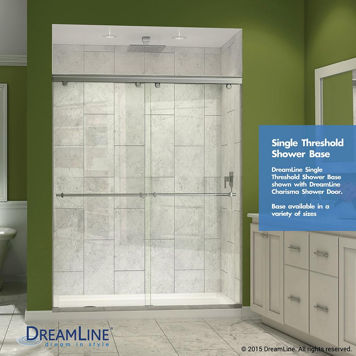 SlimLine 60" x 34" Single Threshold Shower Base