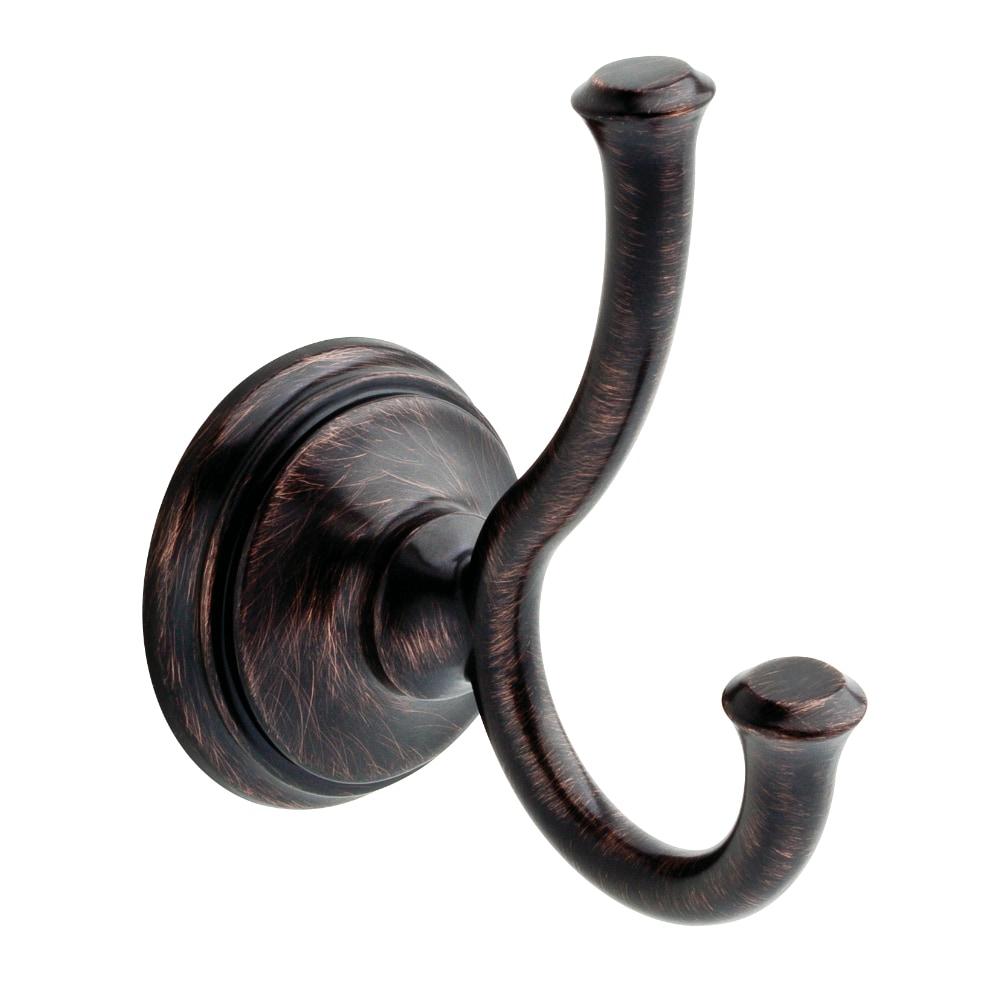 Delta Cassidy Venetian bronze Double -Hook Wall mount Towel Hook