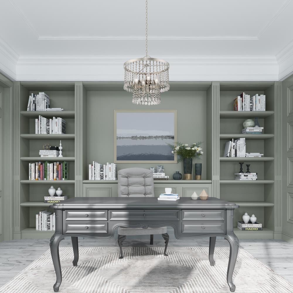 Livex Lighting Elizabeth 4 - Light Chandelier in  Brushed Nickel