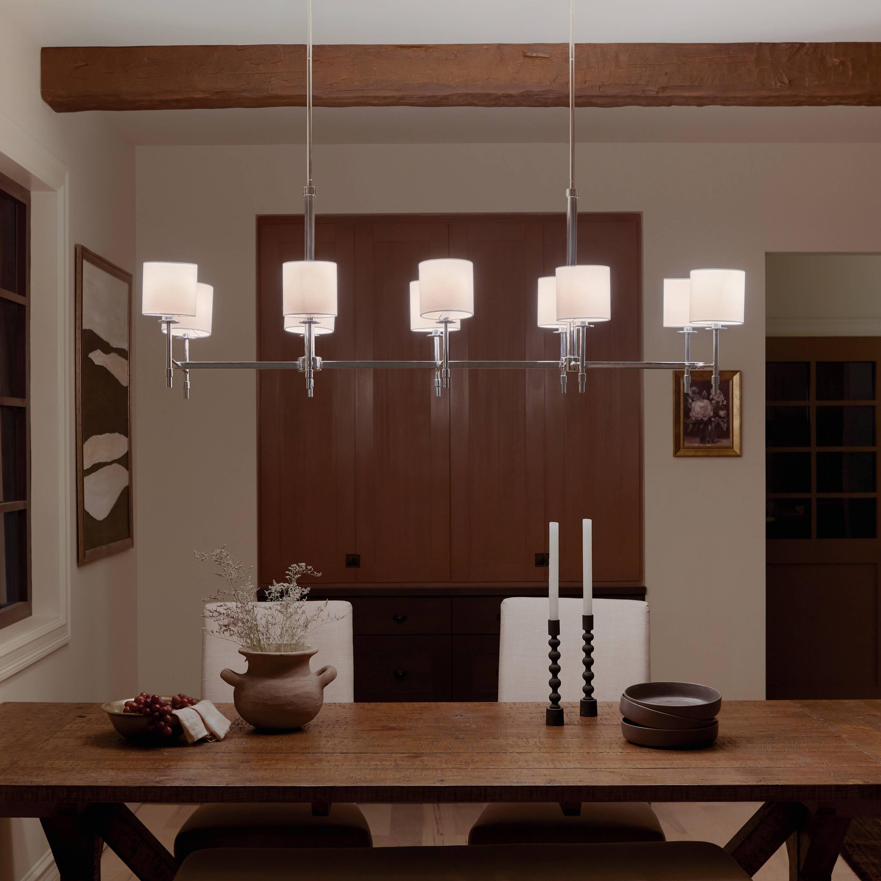 Kichler Lighting Ali 10 - Light Chandelier in  Polished Nickel