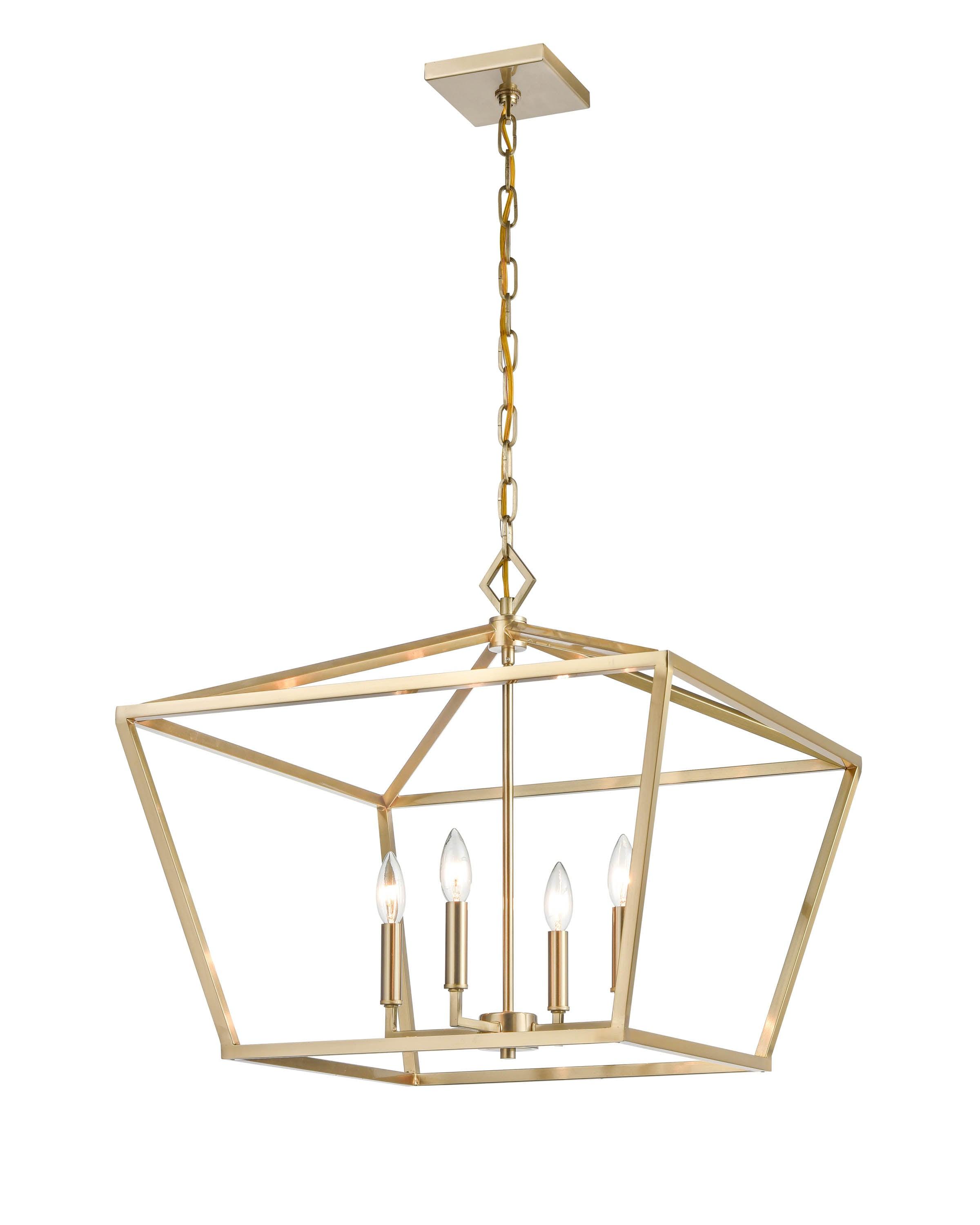 Millennium Lighting 4 - Light Pendant in  Modern Gold