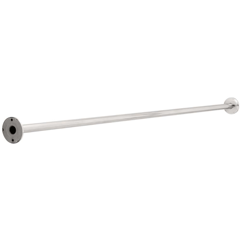 Franklin Brass 1" x 60" Shower Rod with Step Style Flanges, Available in Multiple Colors