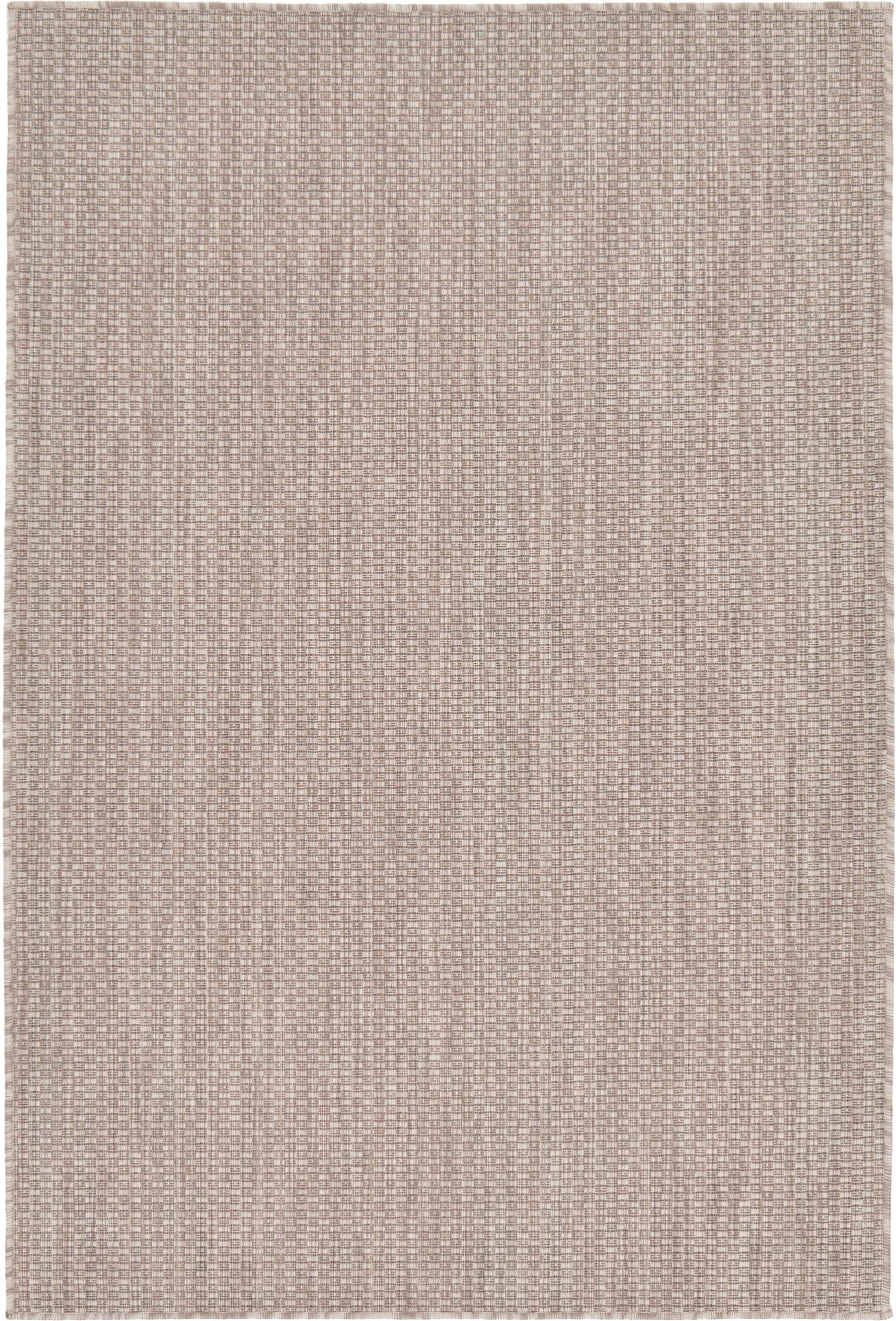 Unique Loom 4' 1 x 6' 1 Rectangle Indoor/Outdoor Solid Beige Area Rug