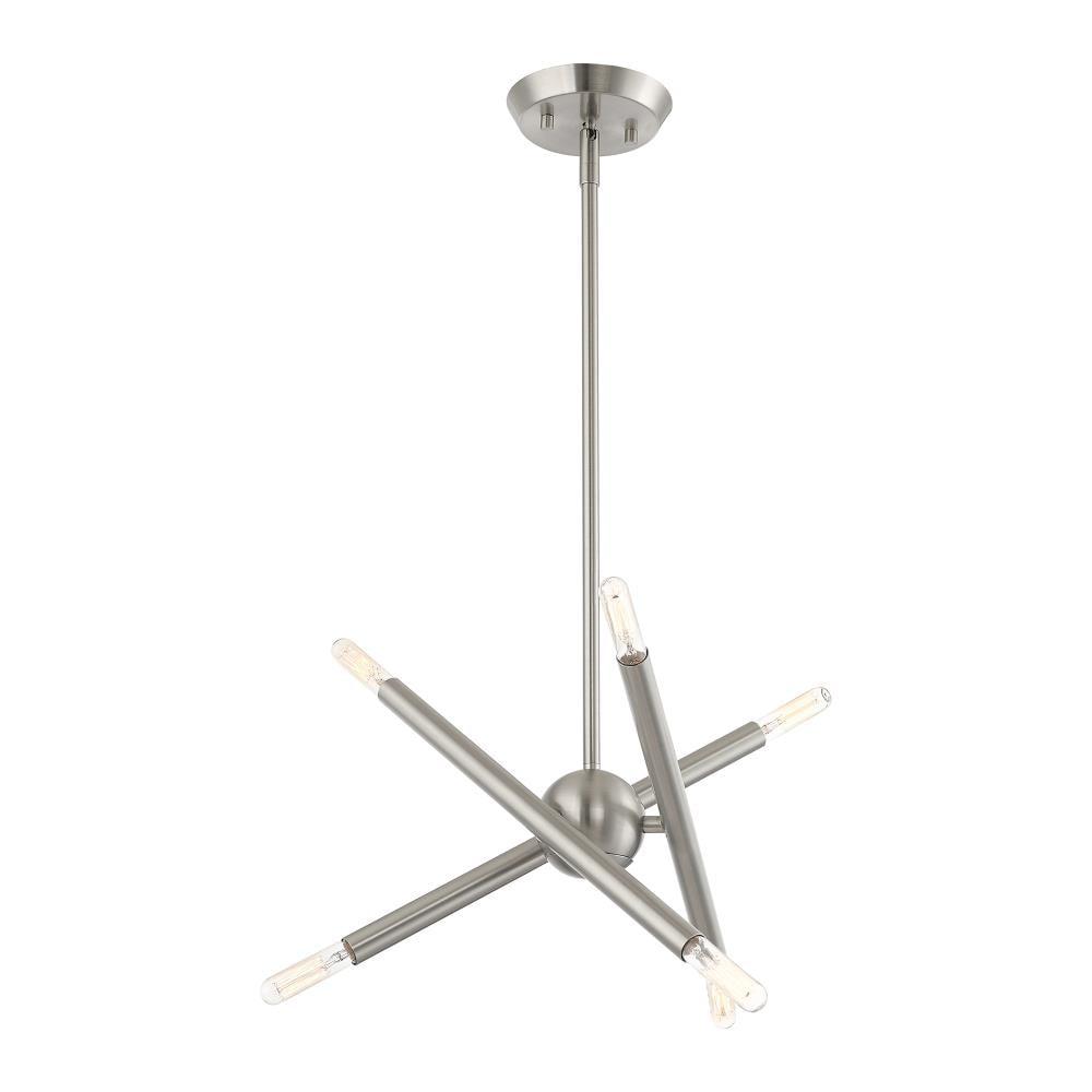 Livex Lighting Soho 6 - Light Chandelier in  Brushed Nickel