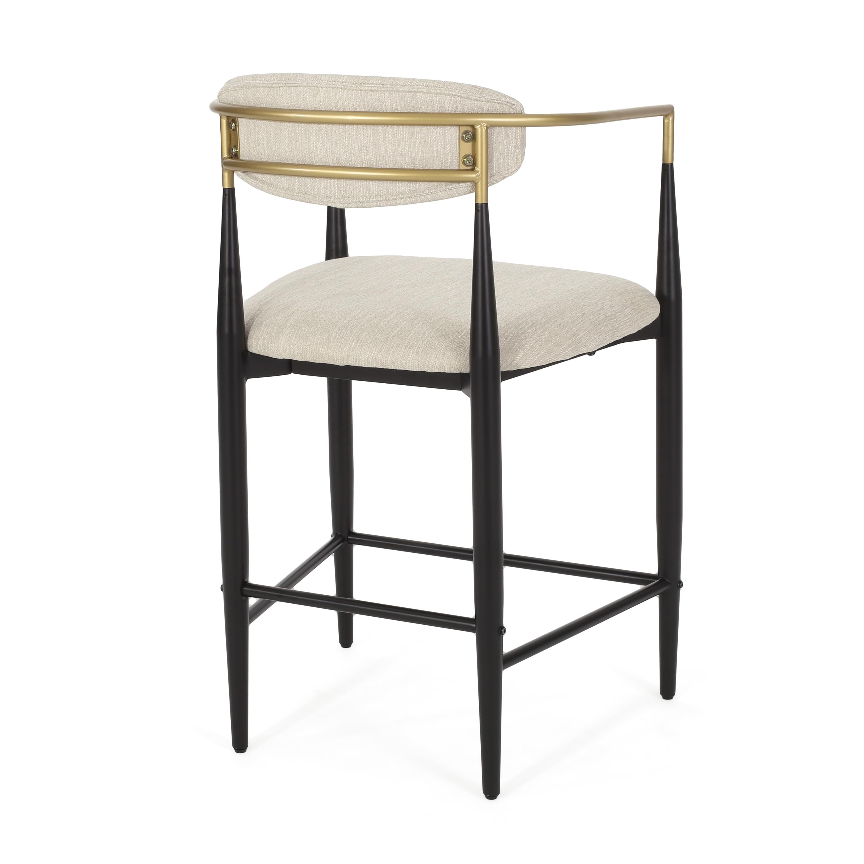 Willa Arlo™ Interiors Maconay Upholstered Counter Stool with Metal Frame (Set of 2)