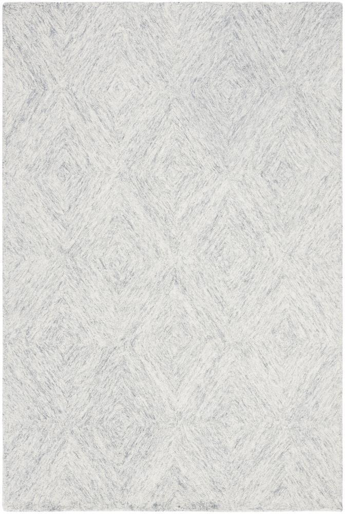 Abstract ABT767 Hand Tufted Area Rug - Silver - 4' X 6' - Safavieh.
