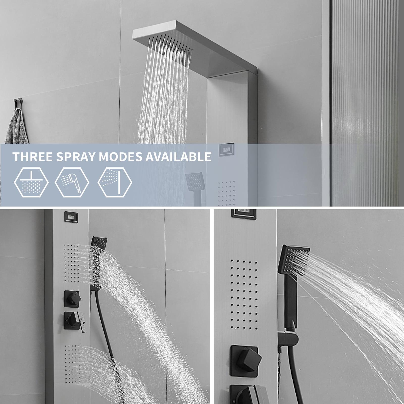 2-Jet Shower Panel System With Hand Shower