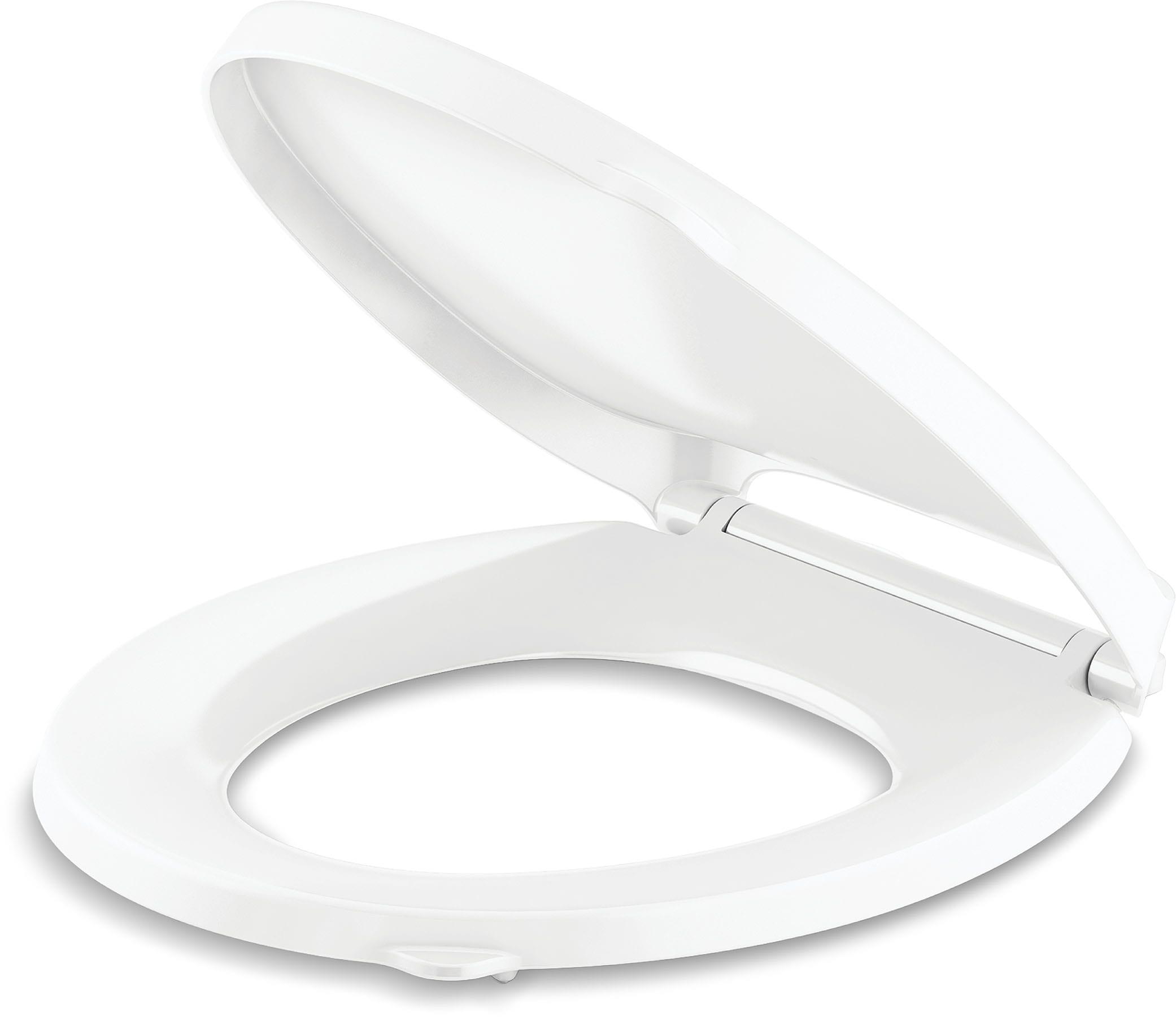 Kohler Cachet Round-Front Toilet Seat with Quiet-Close Lid and Seat and Grip-Tight Bumpers K-4639-RL-0
