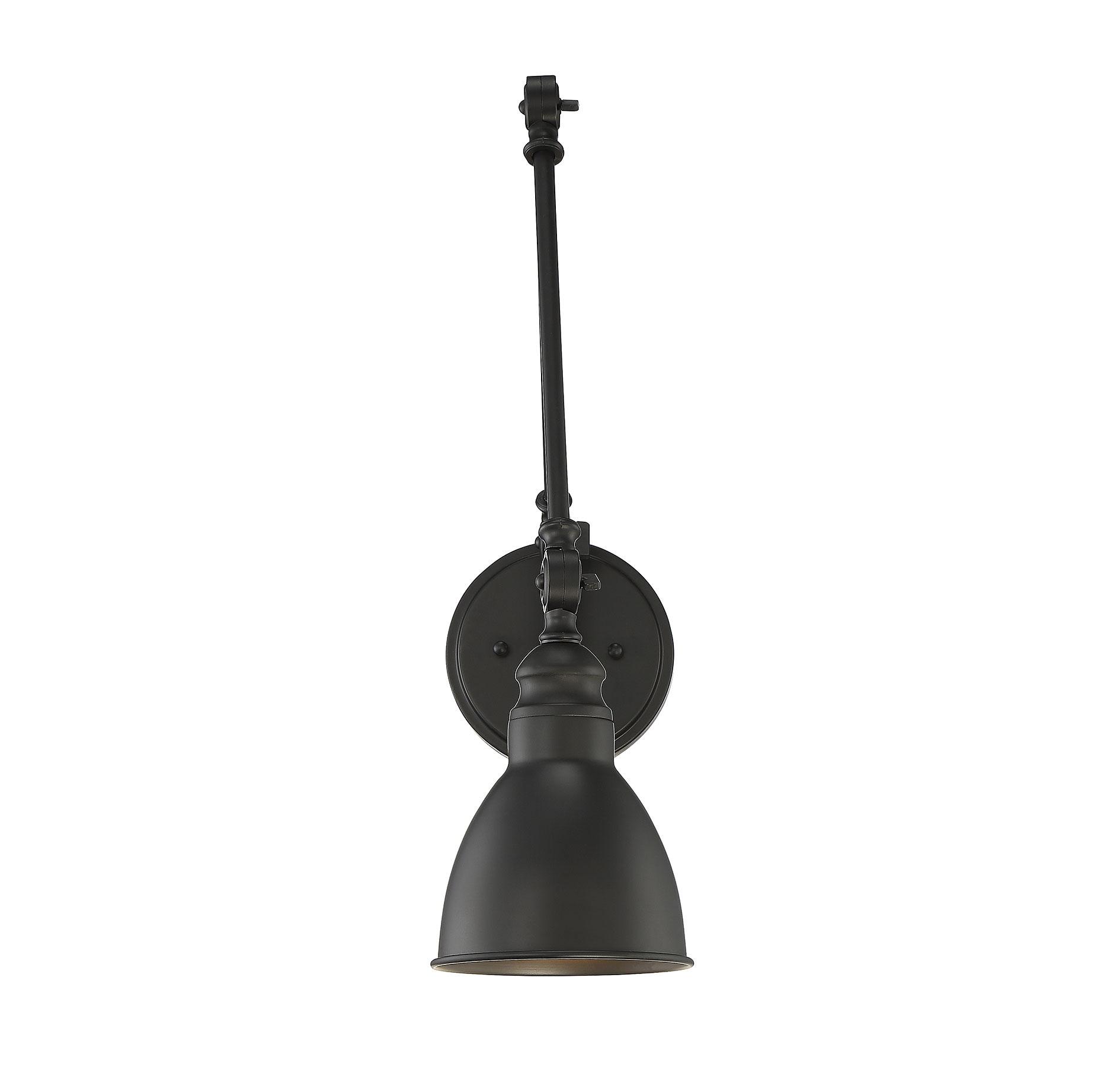 Savoy House Dakota 1 - Light Swing Arm Lamp in  Matte Black