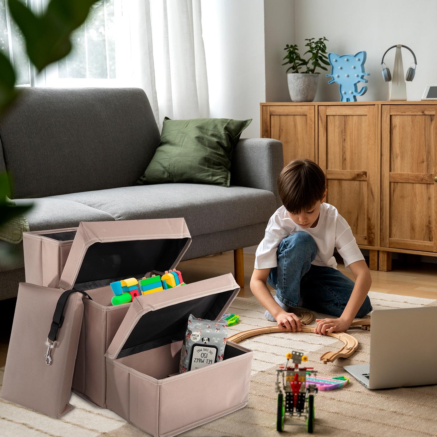 Wava Padded 3 Step Pet Storage Foldable Steps