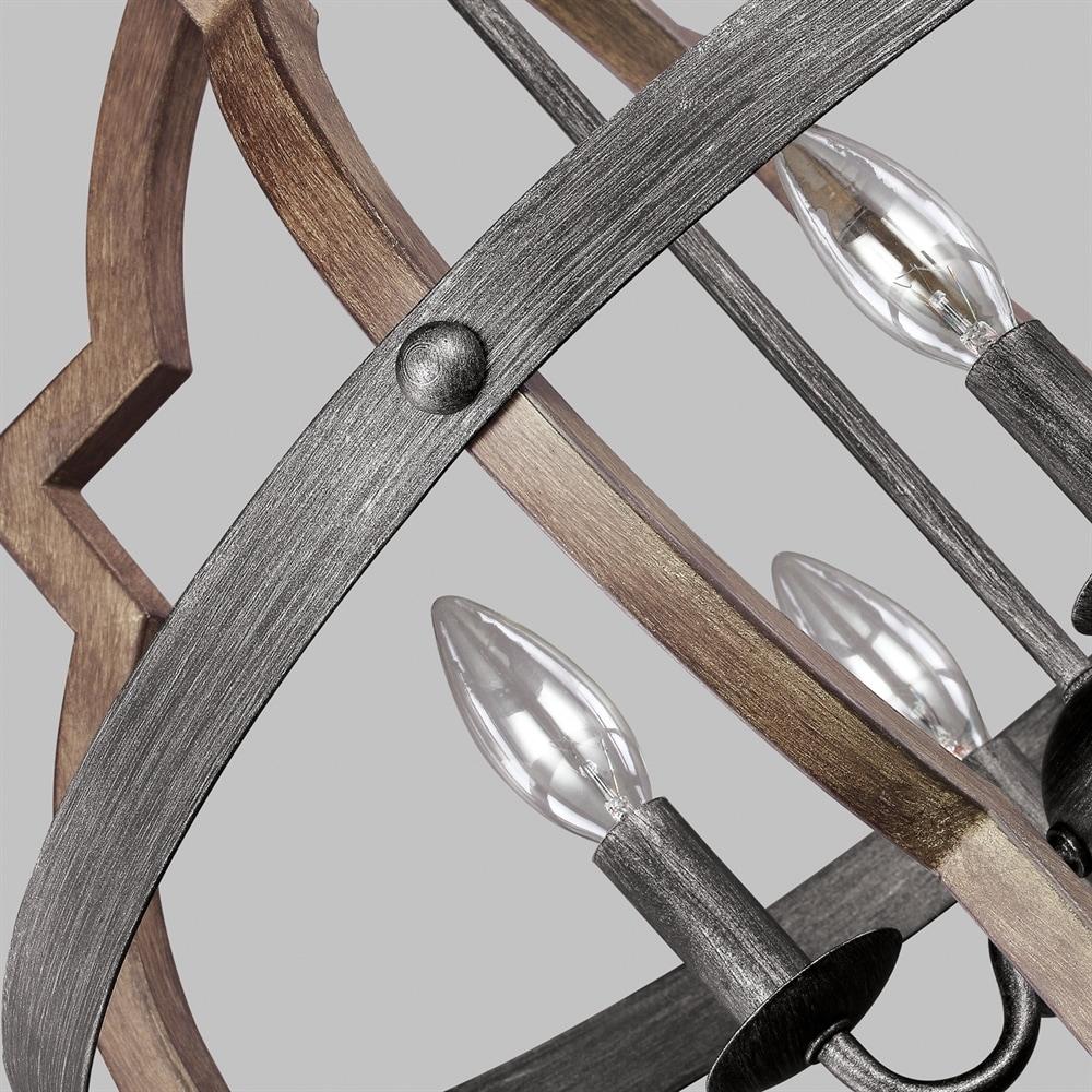 Stardust Chrome Quatrefoil 4-Light Incandescent Pendant