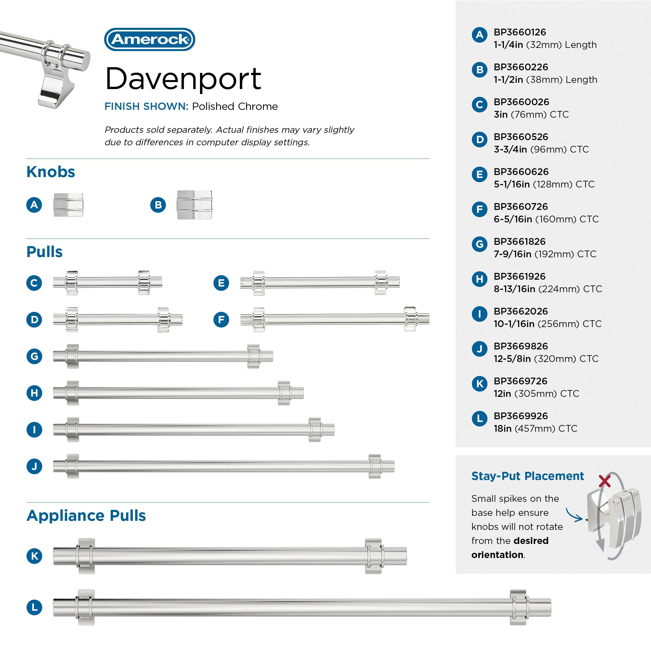 Davenport Rectangle Knob