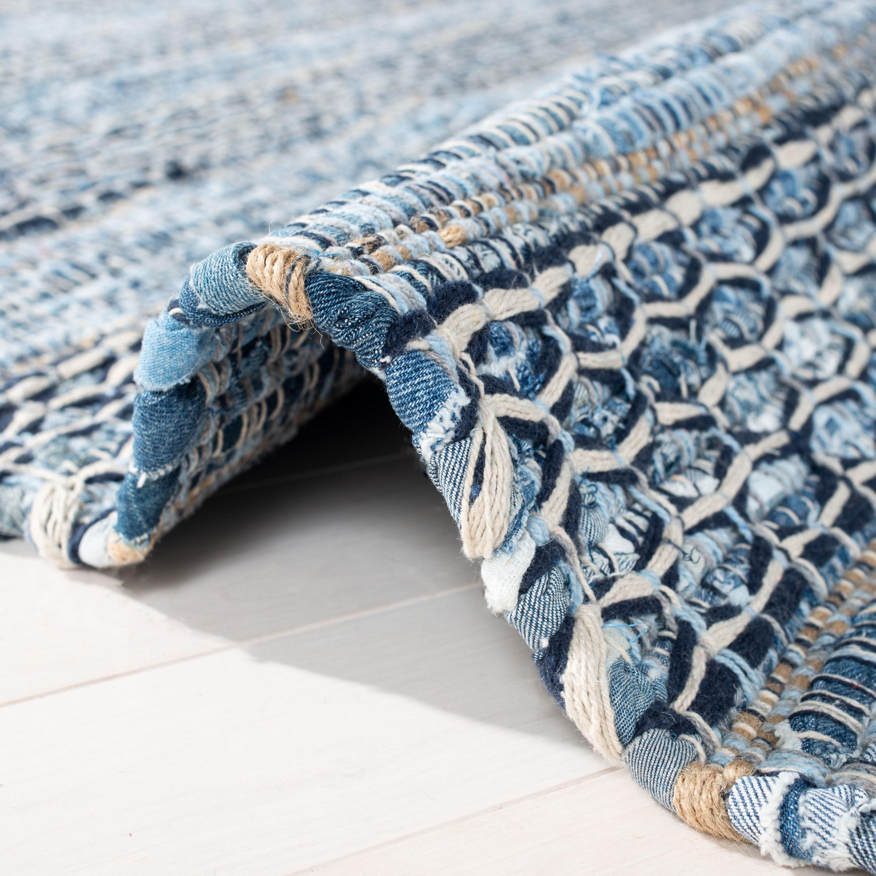 Montauk MTK418 Hand Woven Indoor Area Rug - Blue - 8'x10' - Safavieh