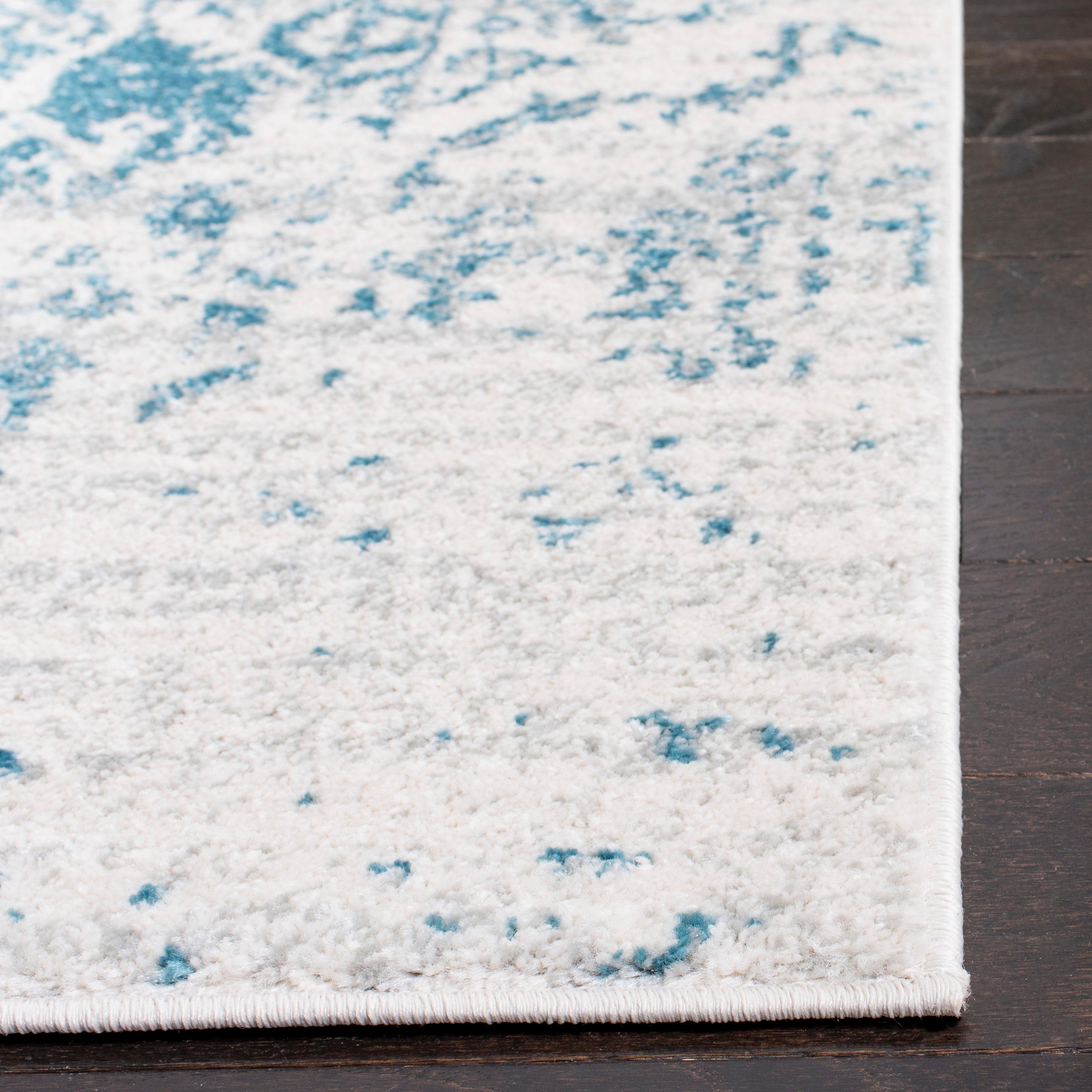 Madison MAD603 Power Loomed Indoor Area Rug - Teal/Ivory - 8'x10' - Safavieh