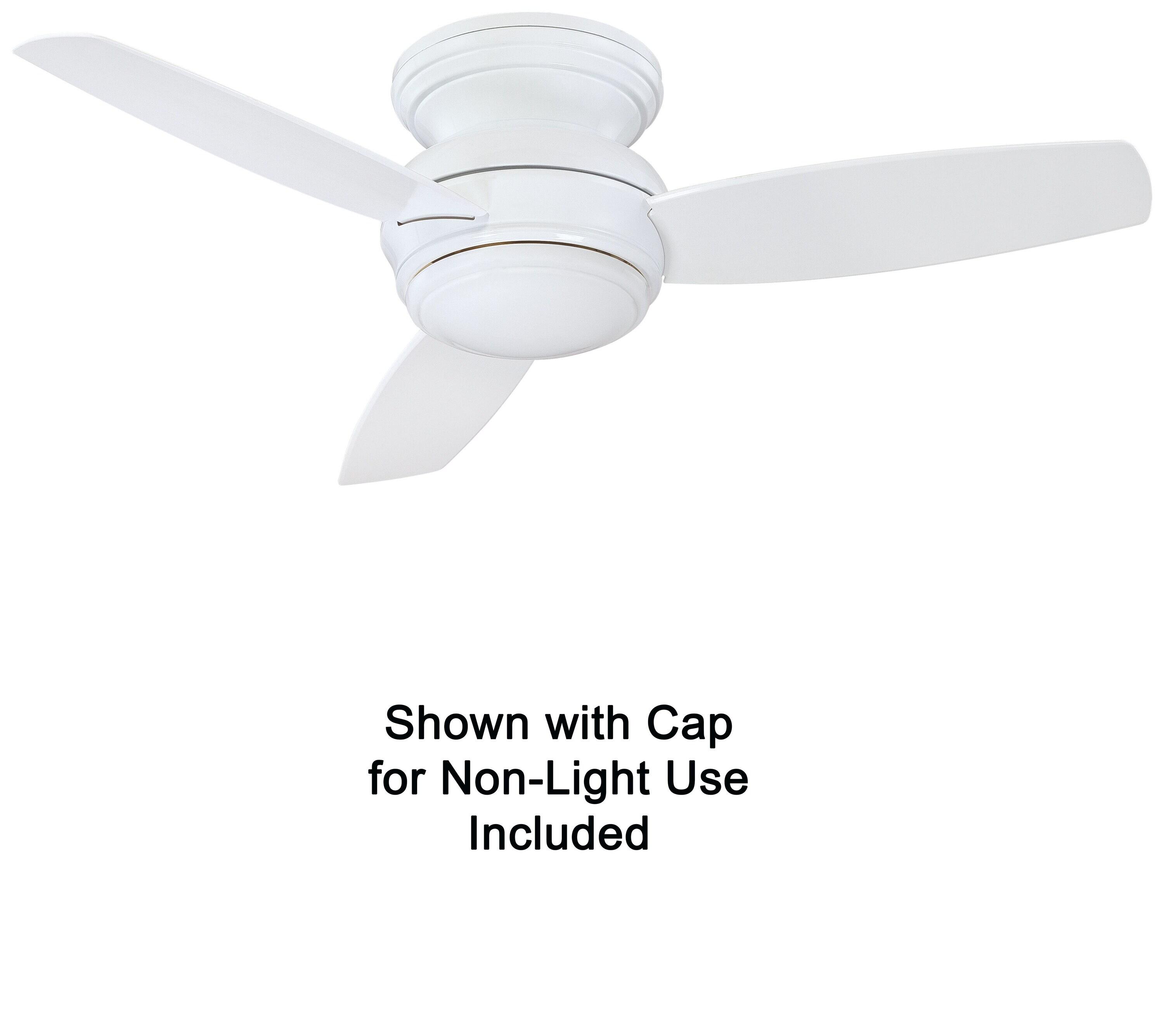 44" Minka Aire Vintage Hugger Outdoor Ceiling Fan with LED Light White Wet Rated for Patio Exterior House Porch Gazebo Garage Barn