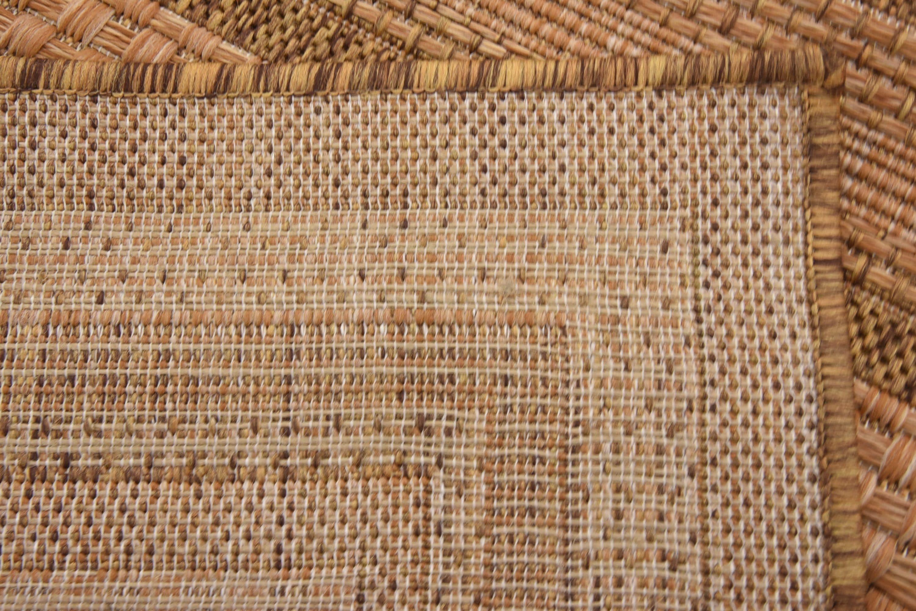 Unique Loom 2' 2 x 3' 0 Tan Outdoor Border Multi Border Area Rug