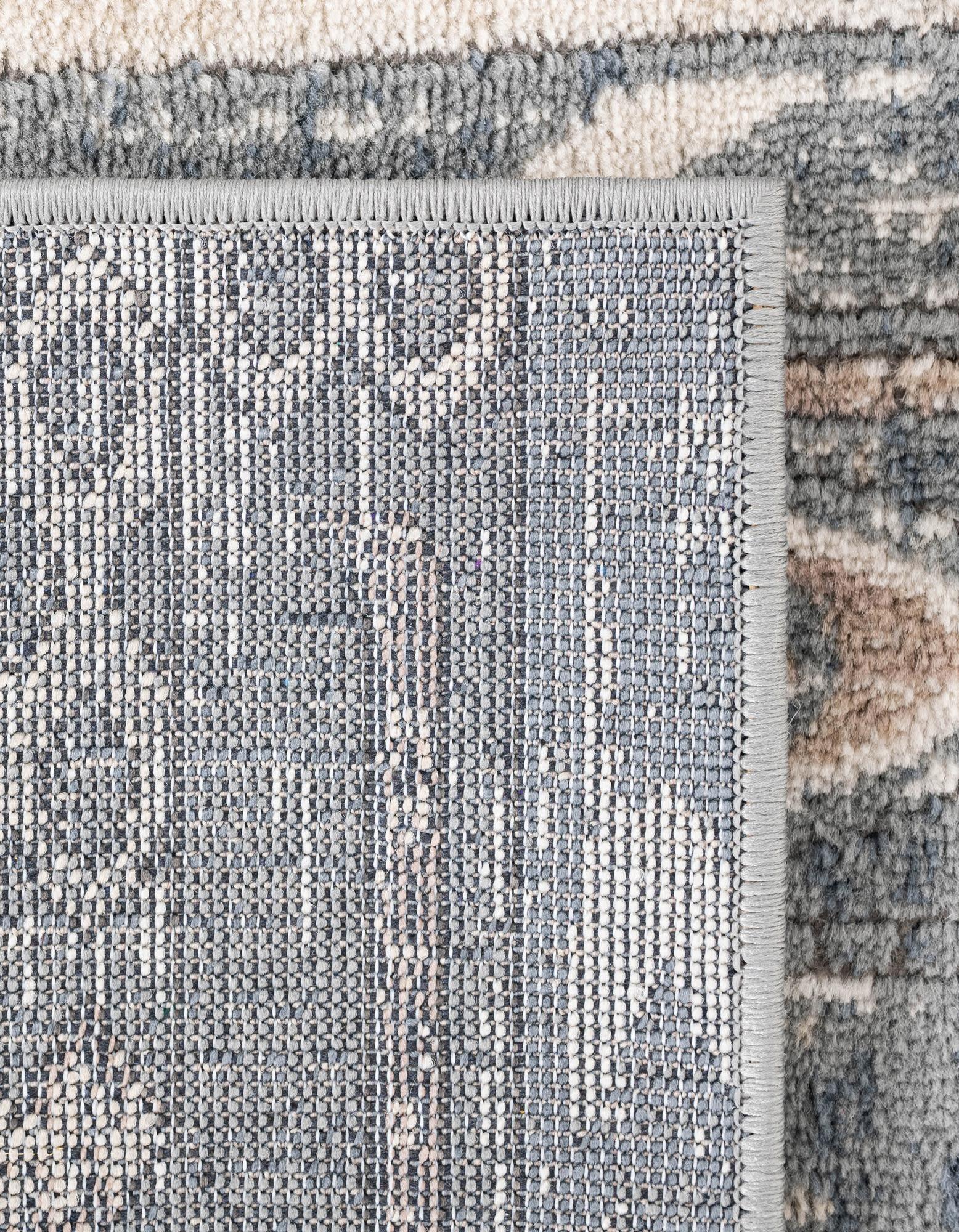 Unique Loom Portland Collection Area Rug - Orford (2' 2" x 12' Runner Navy Blue/Blue)