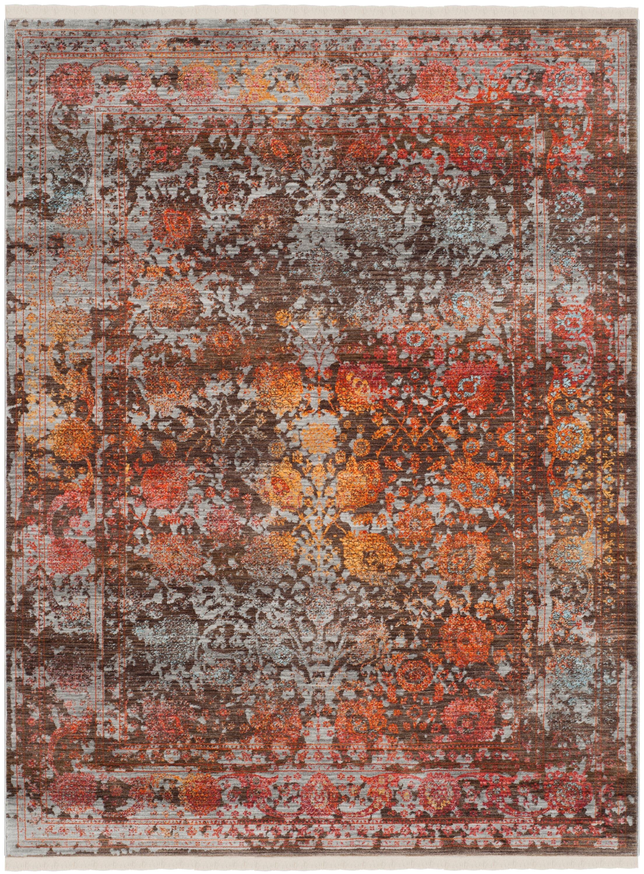 Vintage Persian VTP409 Power Loomed Indoor Area Rug - Brown/Multi - 4'x6' - Safavieh.