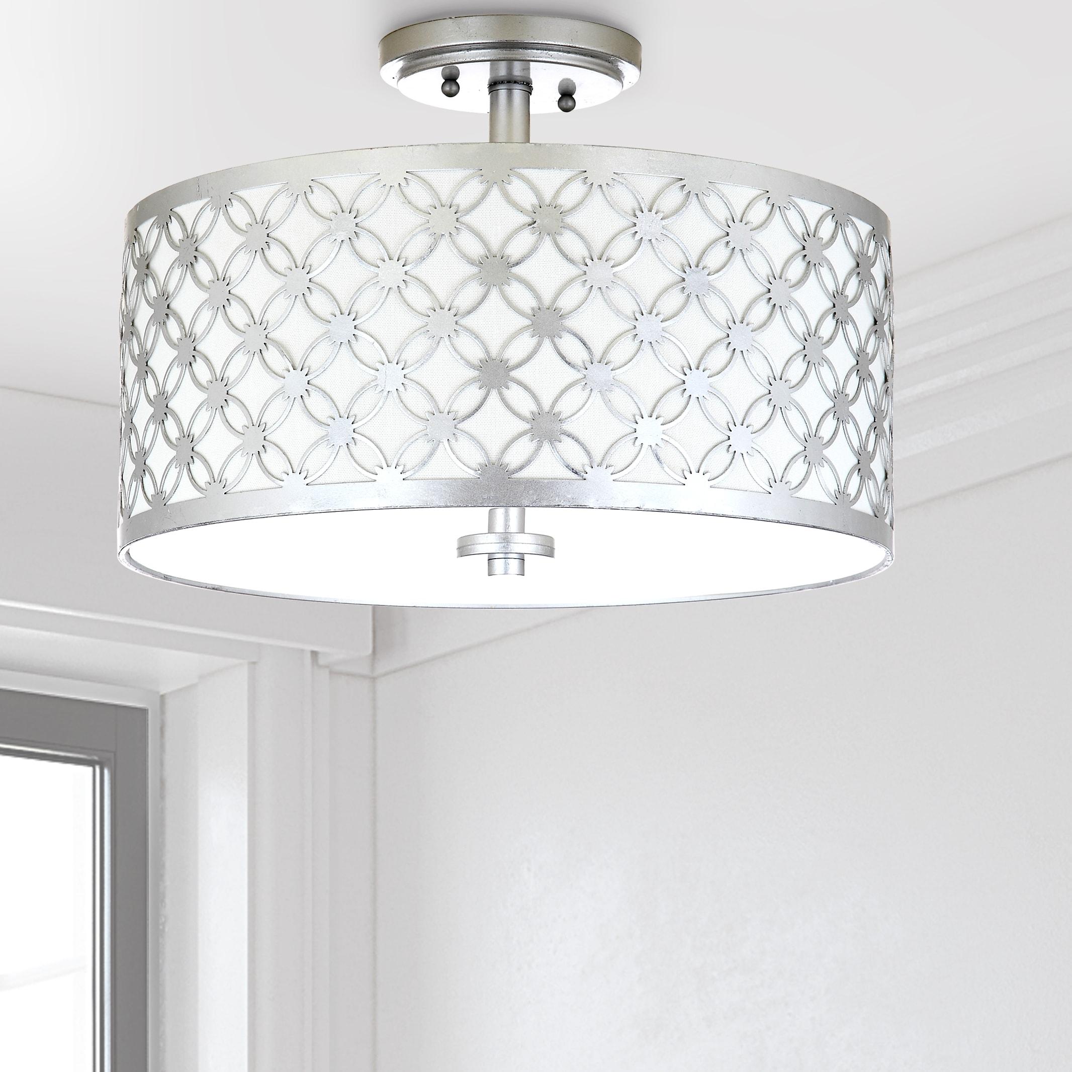 Hutch Flush Mount - FLU4002 - Silver - Safavieh