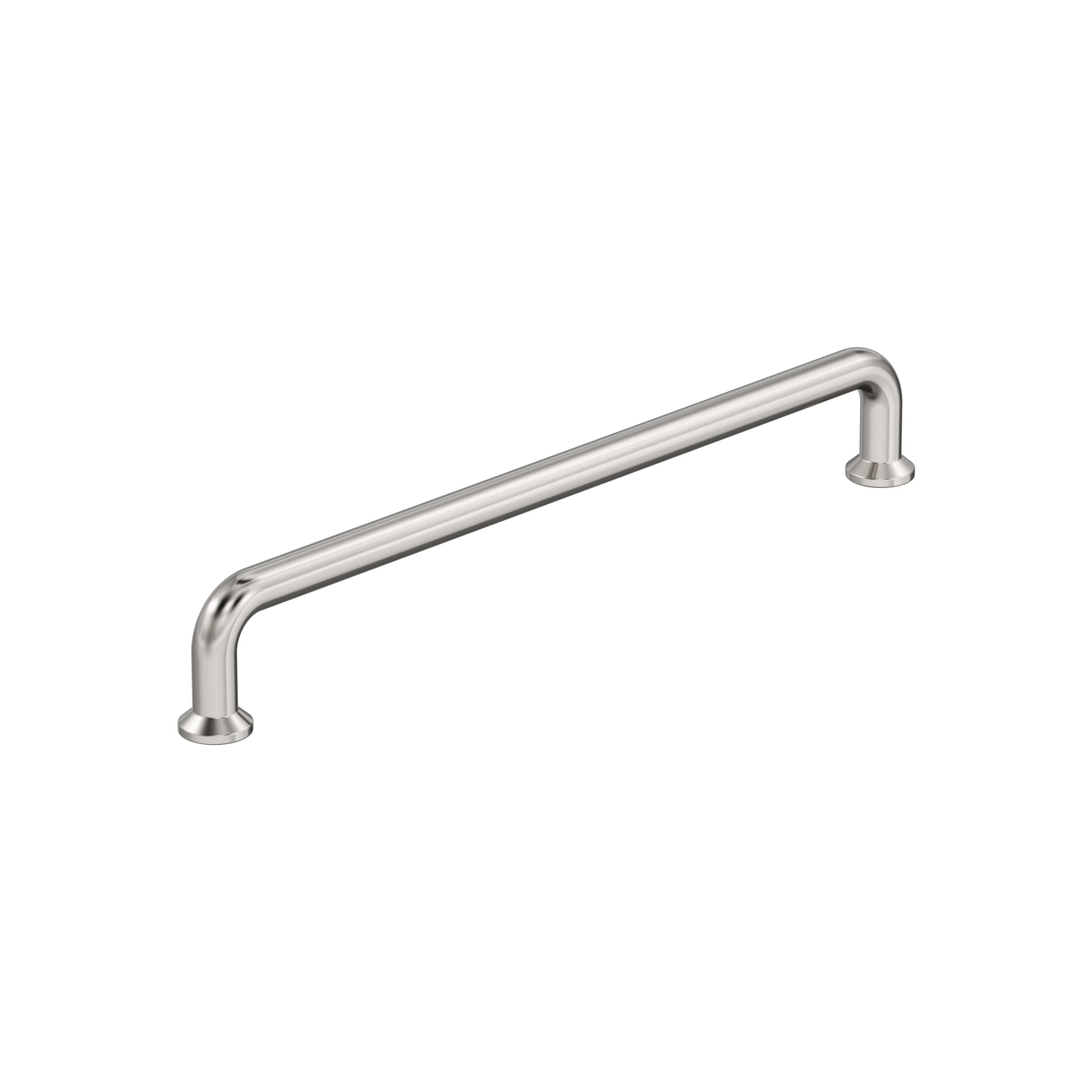 Amerock Factor 8-13/16 inch (224mm) Center-to-Center Polished Nickel Cabinet Pull