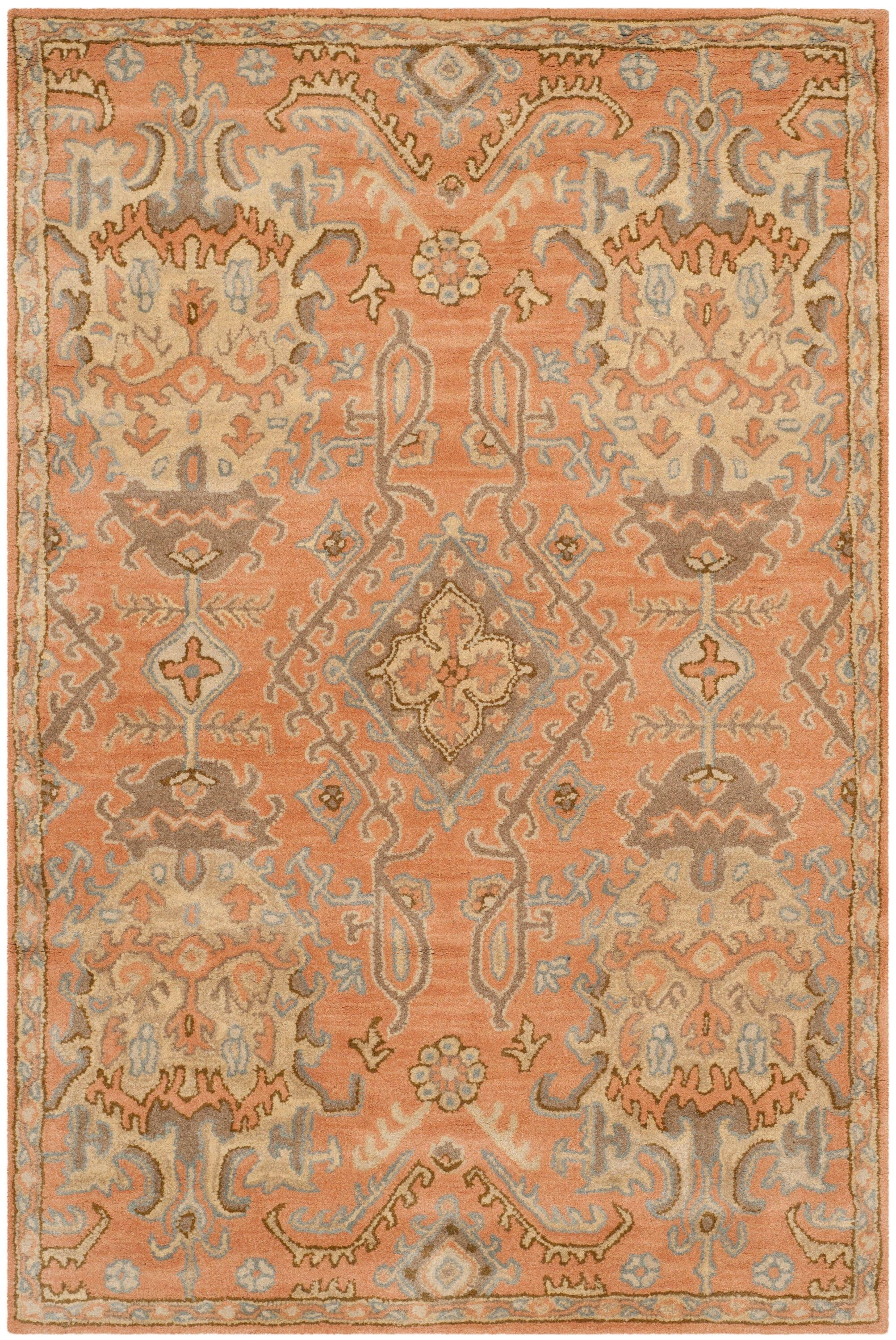 Wyndham WYD203 Power Loomed Area Rug - Terracotta - 6'x9' - Safavieh.