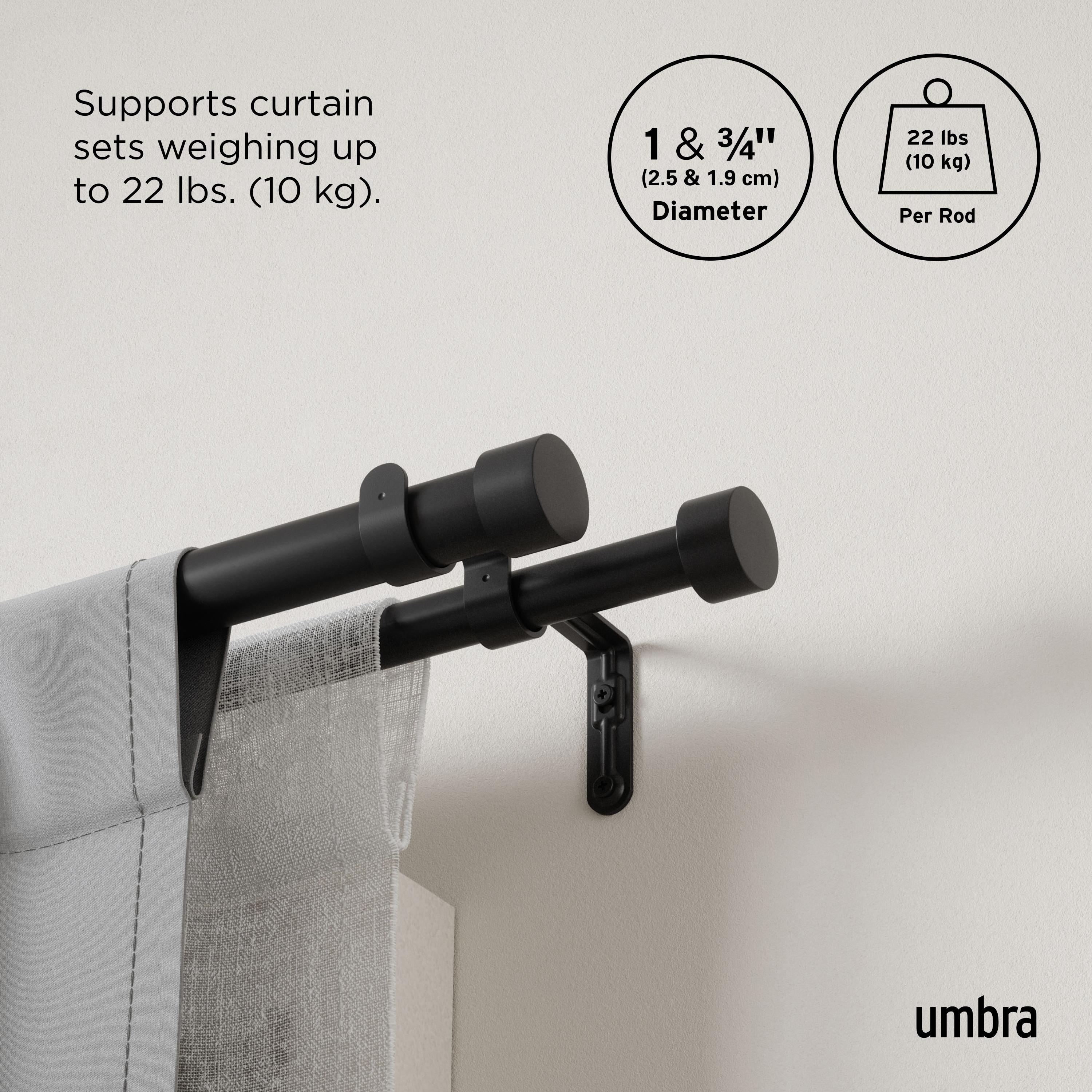 Cappa Drapery Solutions Double Curtain Rod