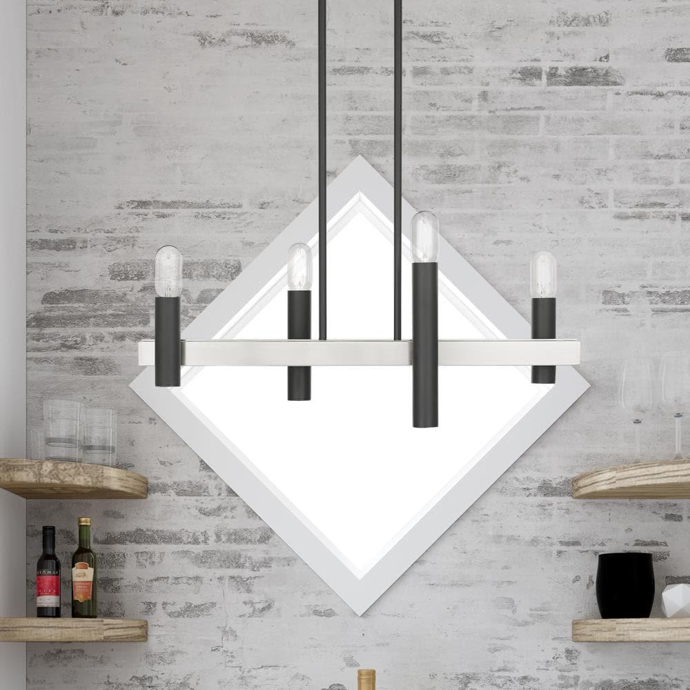 Livex Lighting Helsinki 4 - Light Chandelier in  Scandinavian Gray