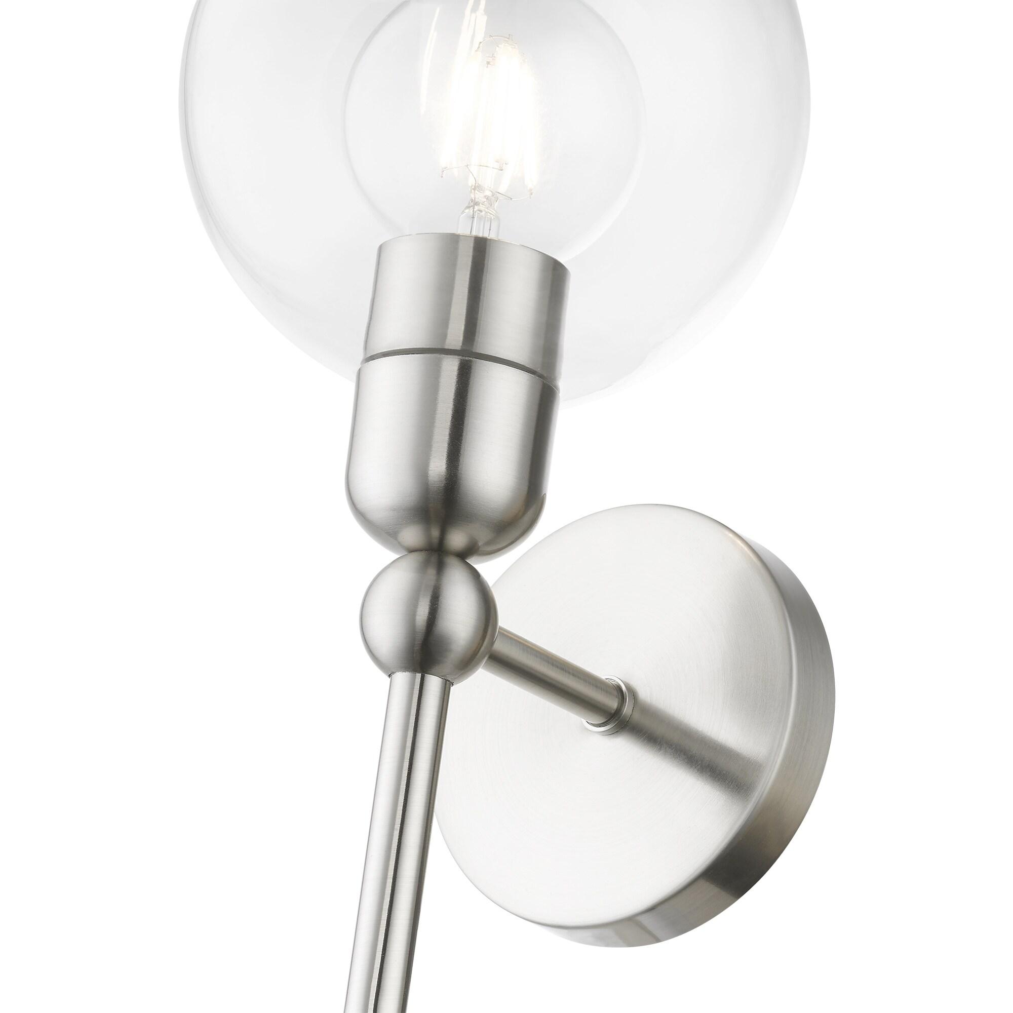 Livex Lighting Downtown 1 - Light Sconce in  Brushed Nickel