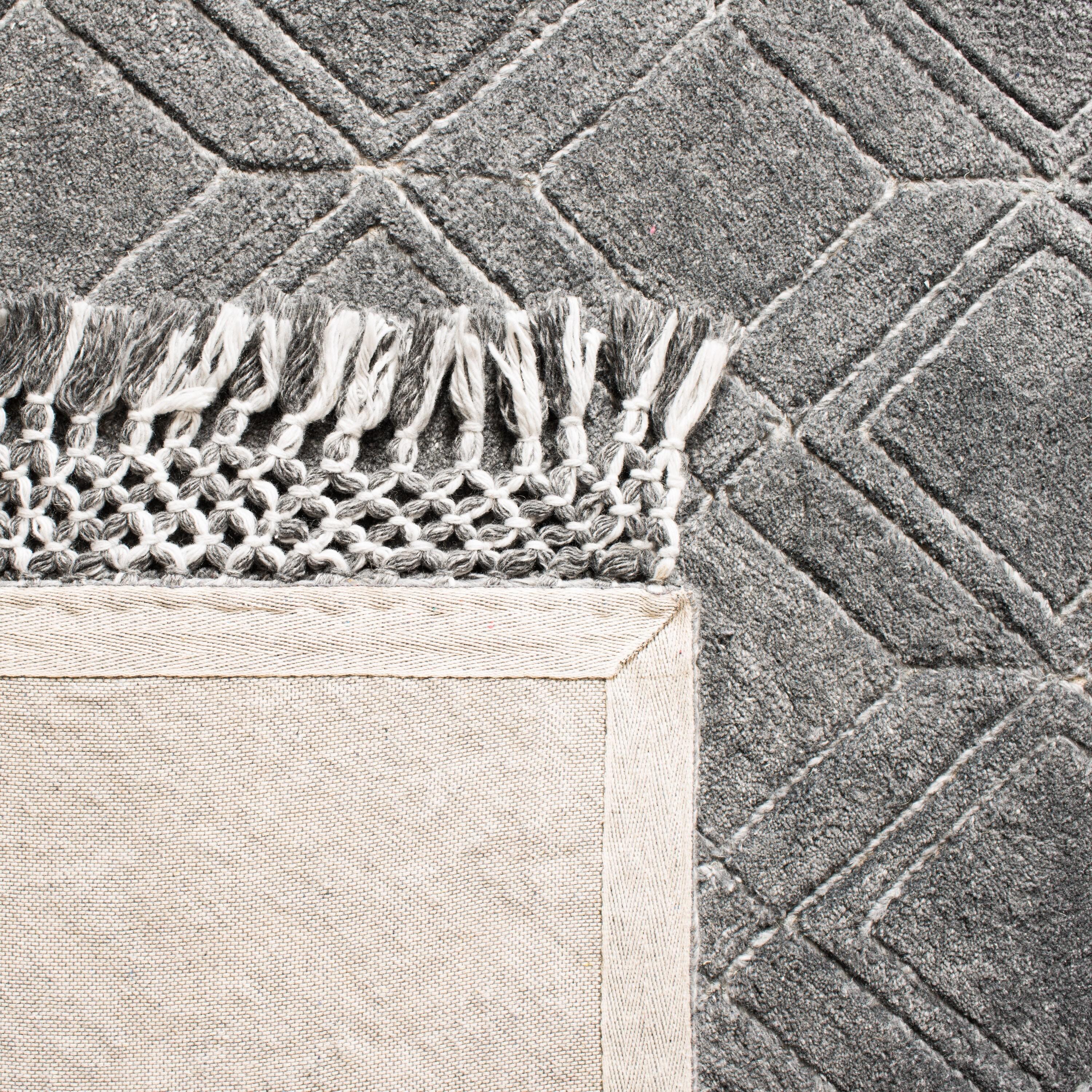Casablanca CSB664 Hand Tufted Area Rug - Charcoal - 8'x10' - Safavieh.