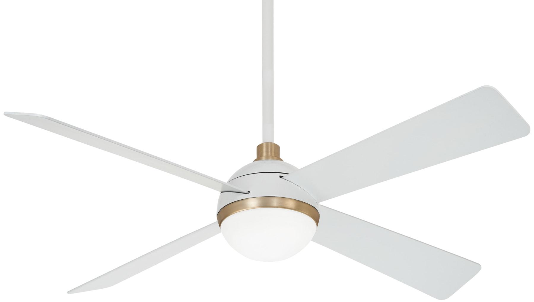 Minka Aire 54" 4 - Blade LED Standard Ceiling Fan with Remote Control and Light Kit Included