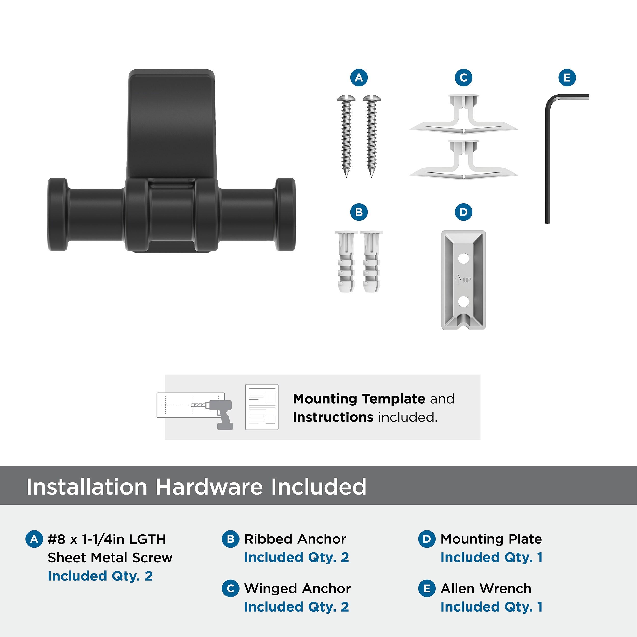 Amerock Davenport Wall Mounted Robe Hook BH36050MB