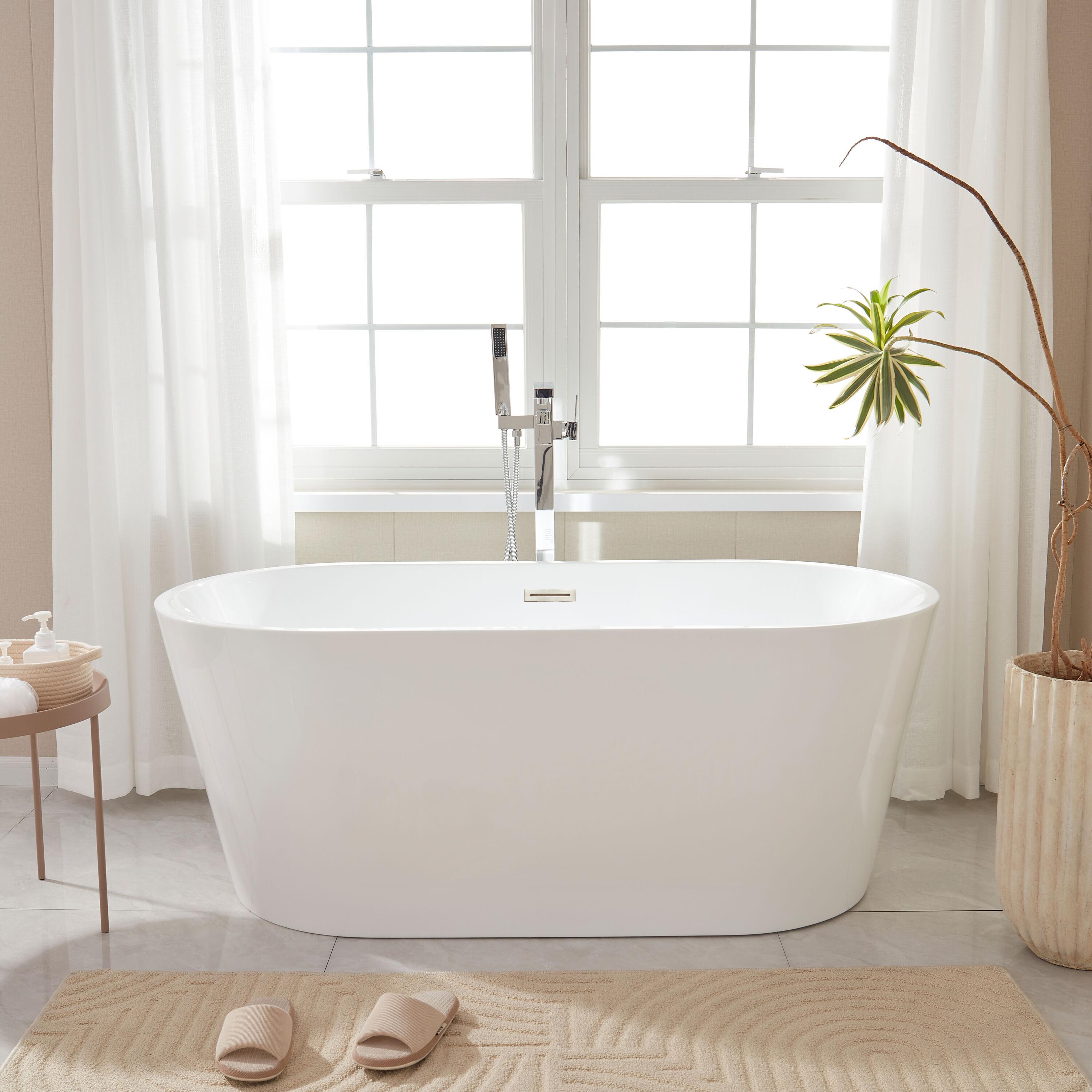 Freestanding Soaking Acrylic Bathtub