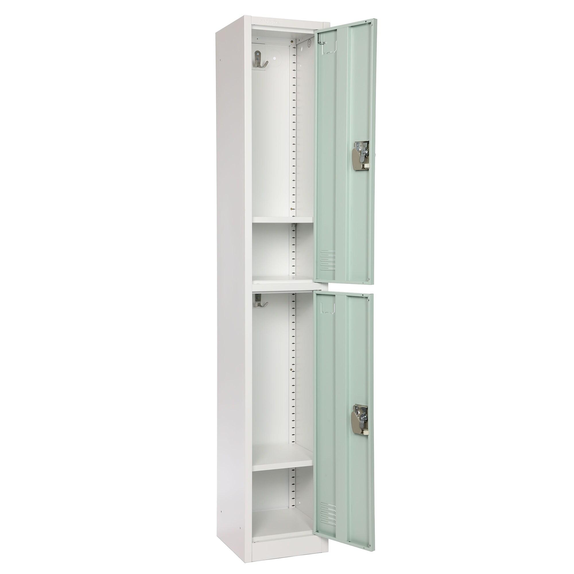 AdirOffice 12'' Wide Steel 2-Tier School and Gym Locker