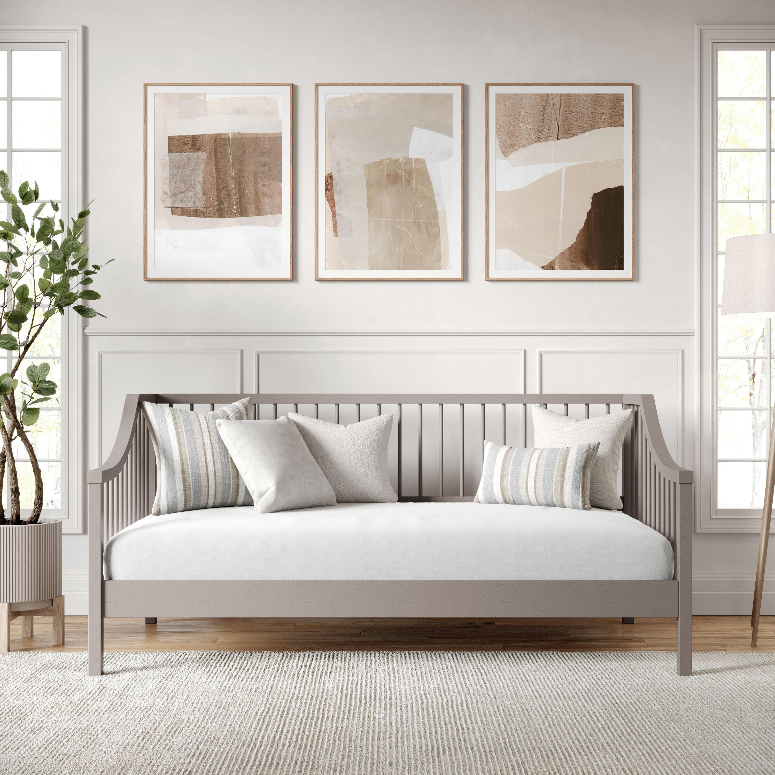 Martha Stewart Martha Stewart Neely Wooden Platform Daybed With Spindles And Wood Slat Foundation