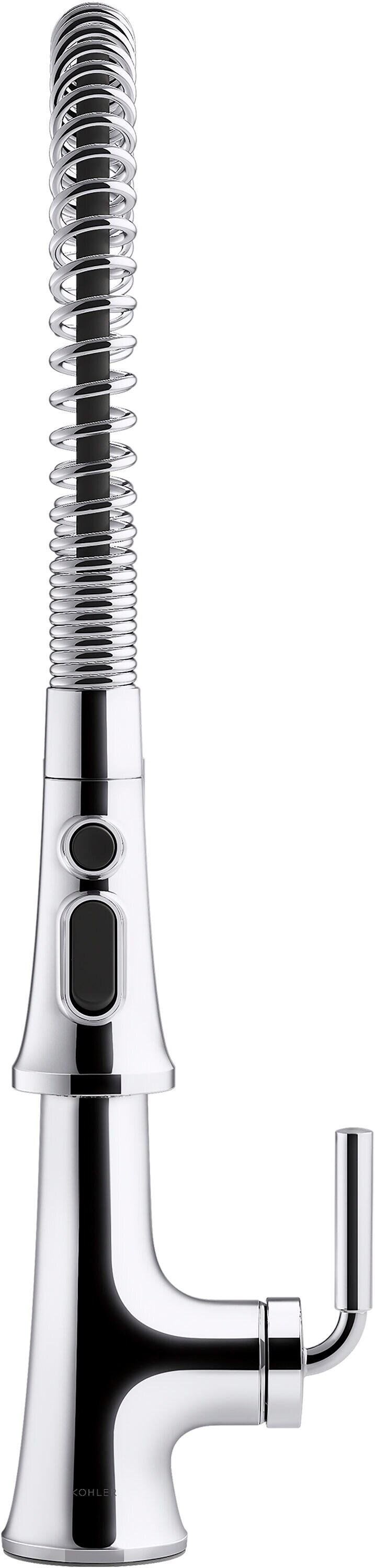 Kohler Tone Single Handle Semi-Professional Pre-Rinse Kitchen Sink Faucet with Three-Function Pull Down Sprayer
