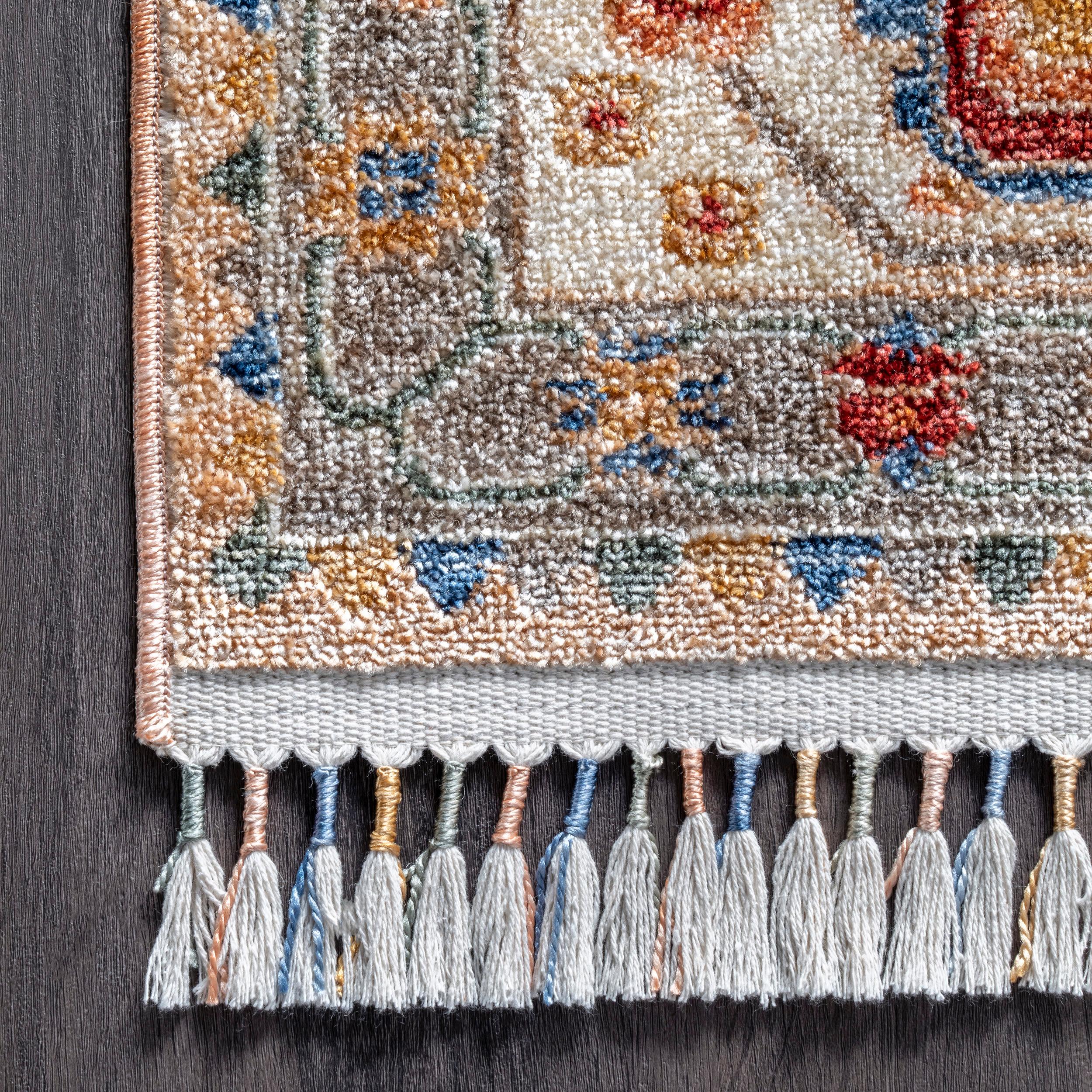 Nuloom Halley Floral Cardinal Medallion Indoor Area Rug, 3' x 5'